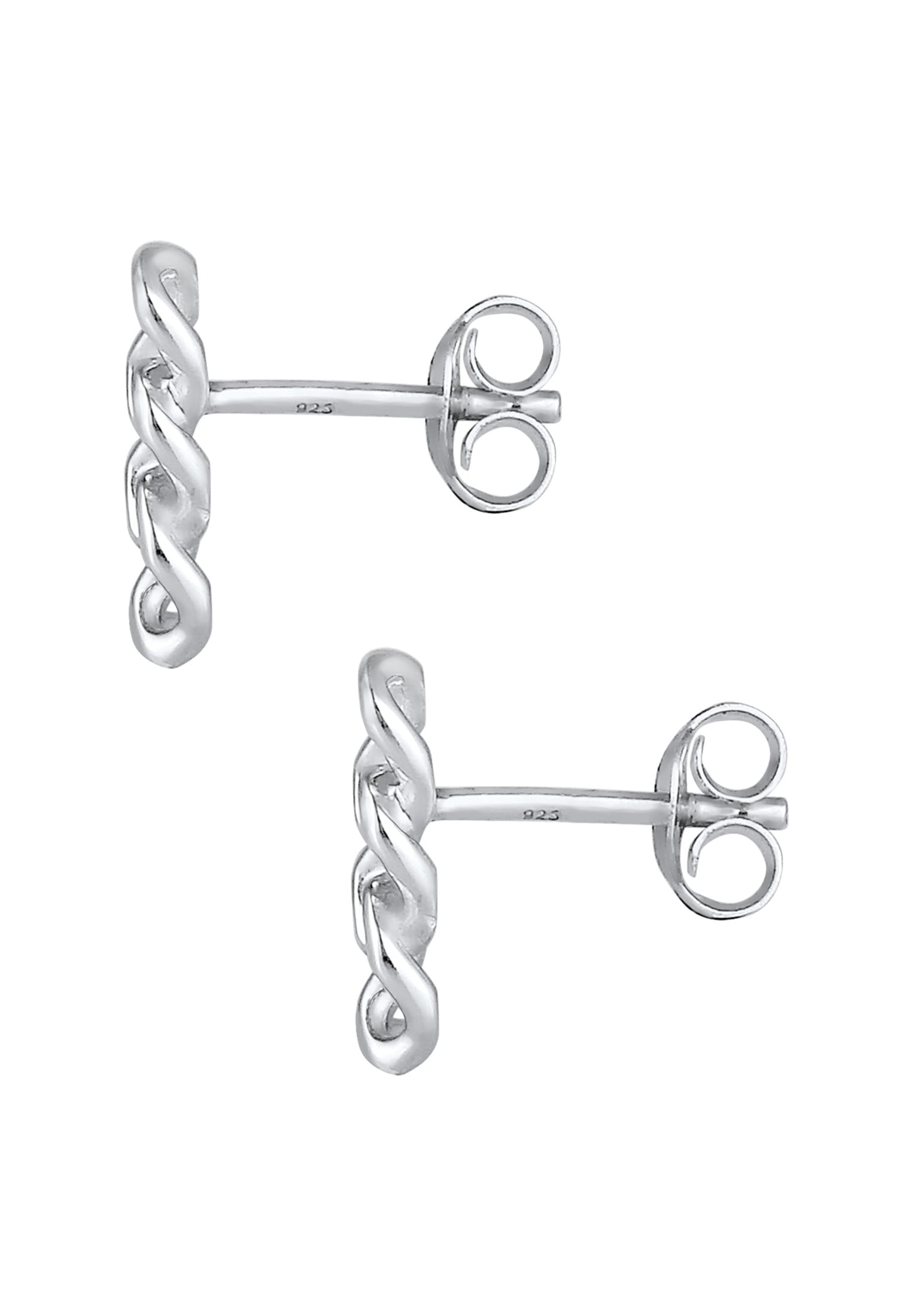 Elli Paar Ohrstecker »Hänger Panzerkette Trend Blogger Cool 925 Silber«