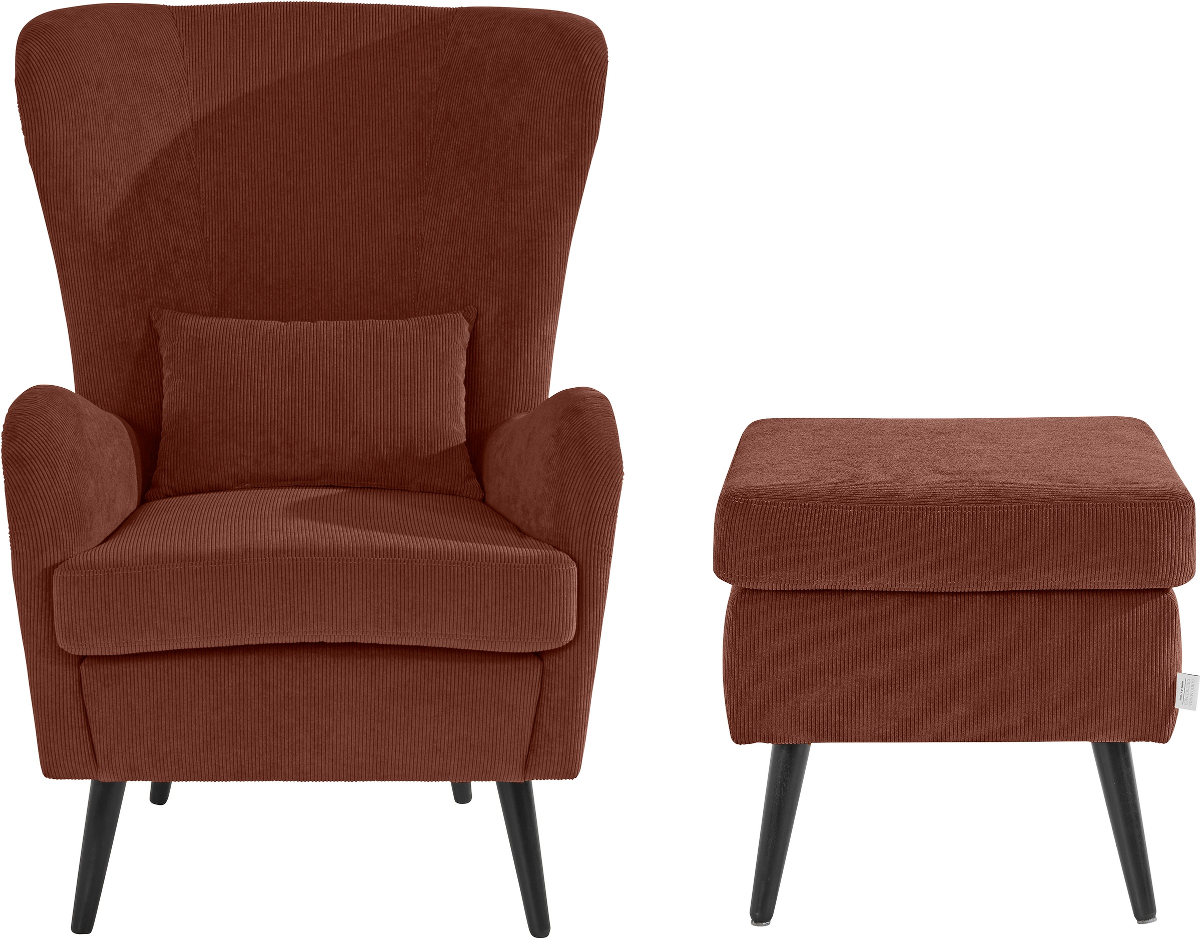 Home affaire Hocker »Salla«, Bezug auch in Luxus-Microfaser in Teddyfelloptik