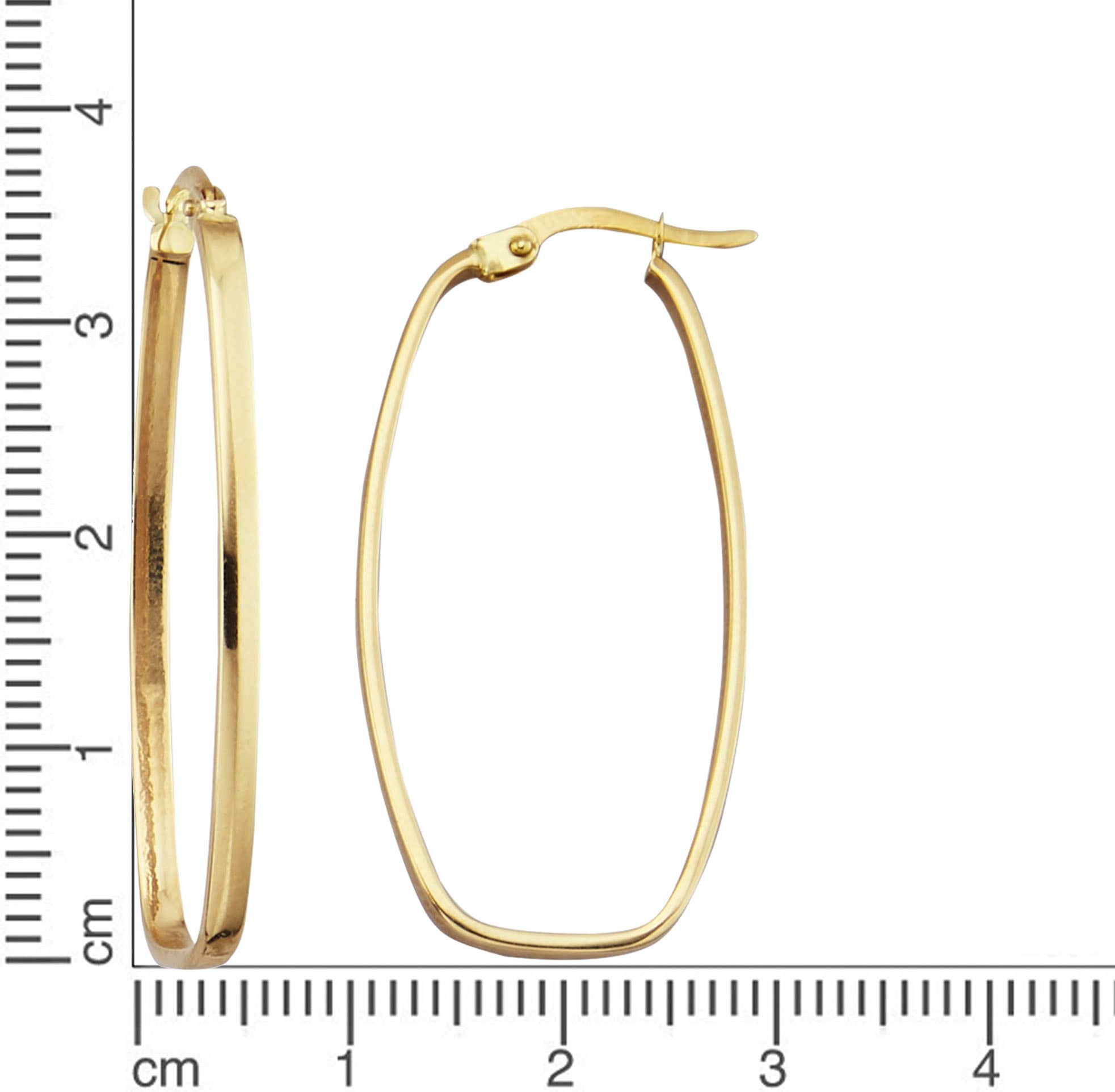 Firetti Paar Creolen »Schmuck Geschenk Gold 375 Ohrschmuck Ohrringe«