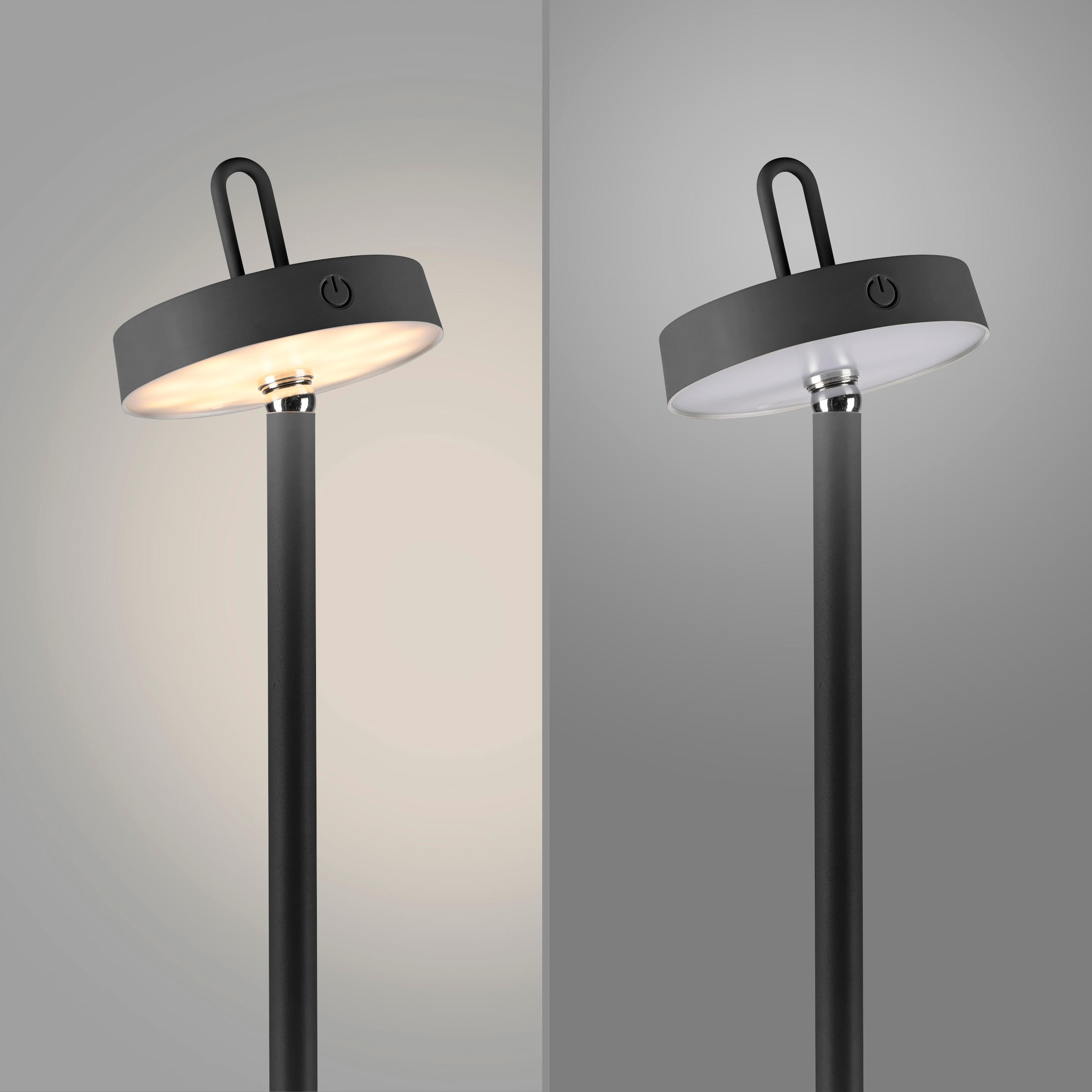 JUST LIGHT Stehlampe »AMAG«, 1 flammig, Leuchtmittel LED-Modul | LED fest integriert, Akkuleuchte