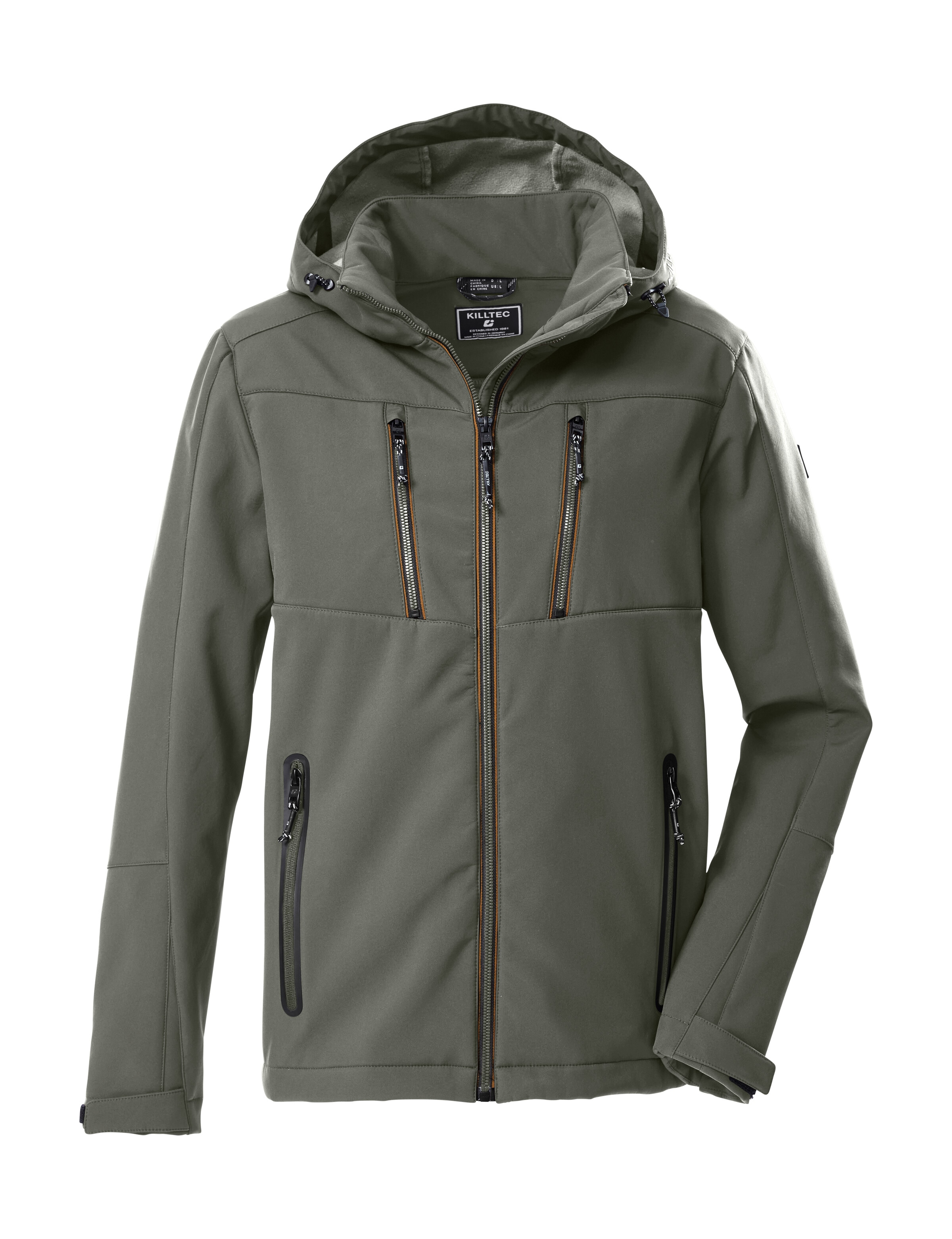 Killtec Softshelljacke »KOW 79 MN SFTSHLL JCKT« Wasser- und windabweisende Softshelljacke, abnehmbare Kapuze