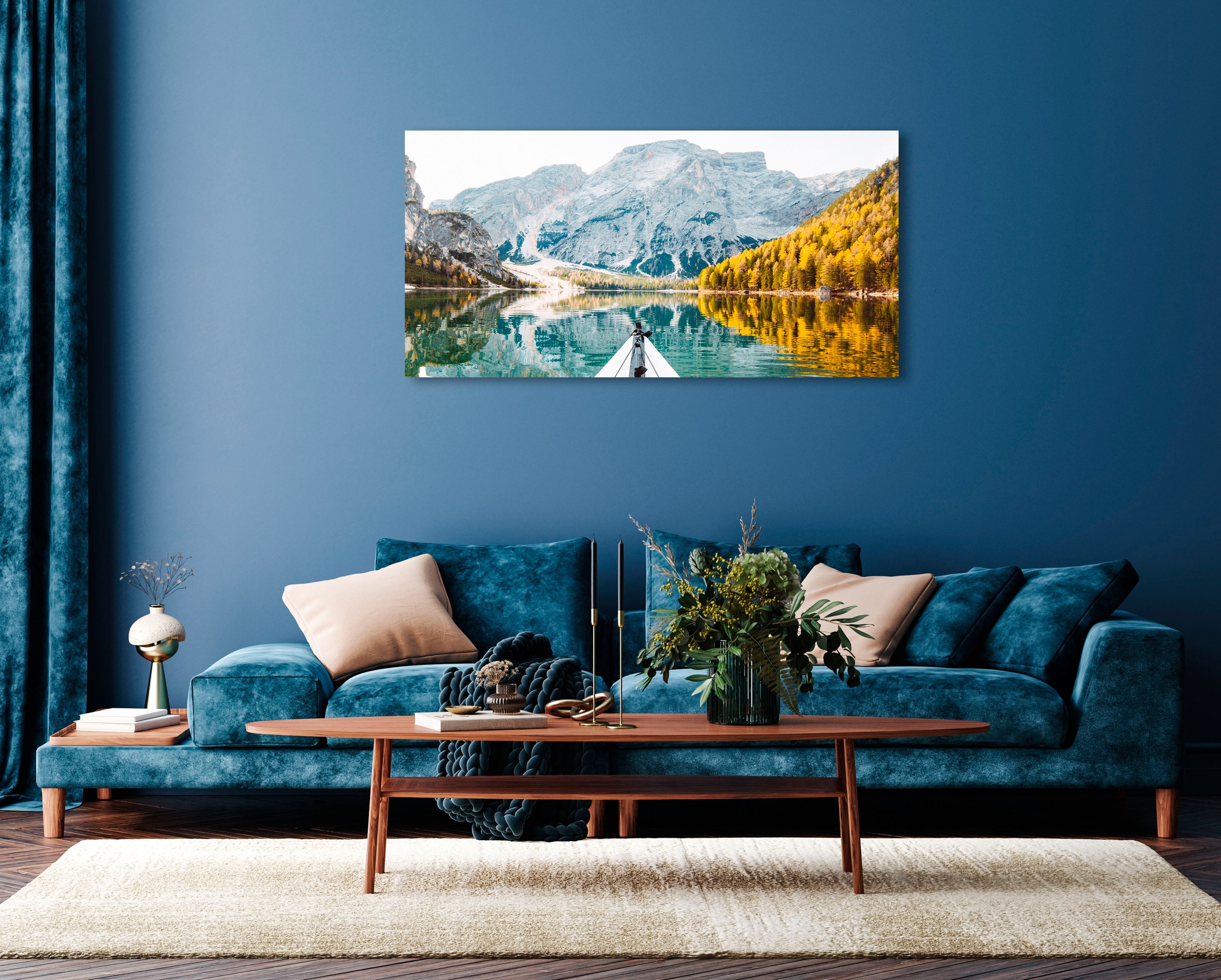 queence Acrylglasbild »Echo«, See-Seelandschaft-Berge-Berge & Alpenbilder-W günstig online kaufen