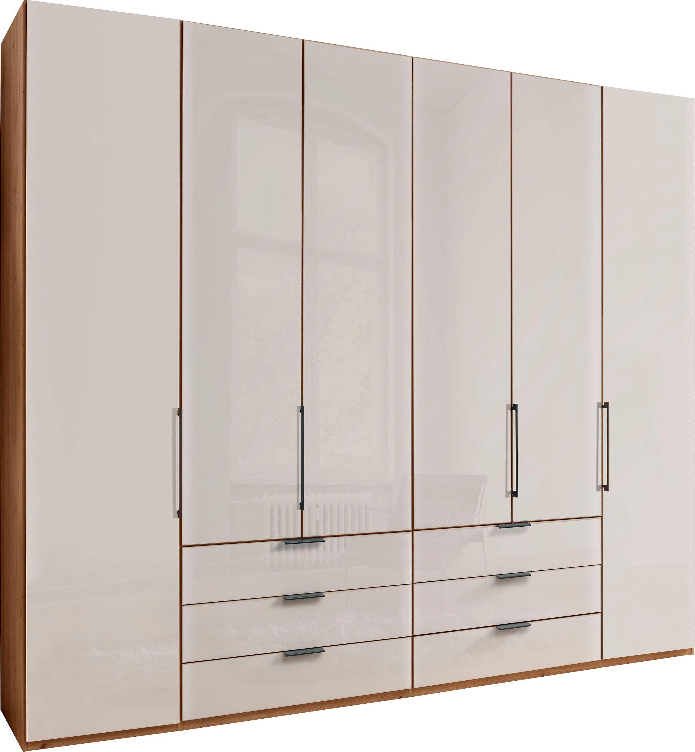 WIEMANN Kleiderschrank »Monaco« mit Glasfront sowie hochwertige Beschläge inkl. Dämpfung