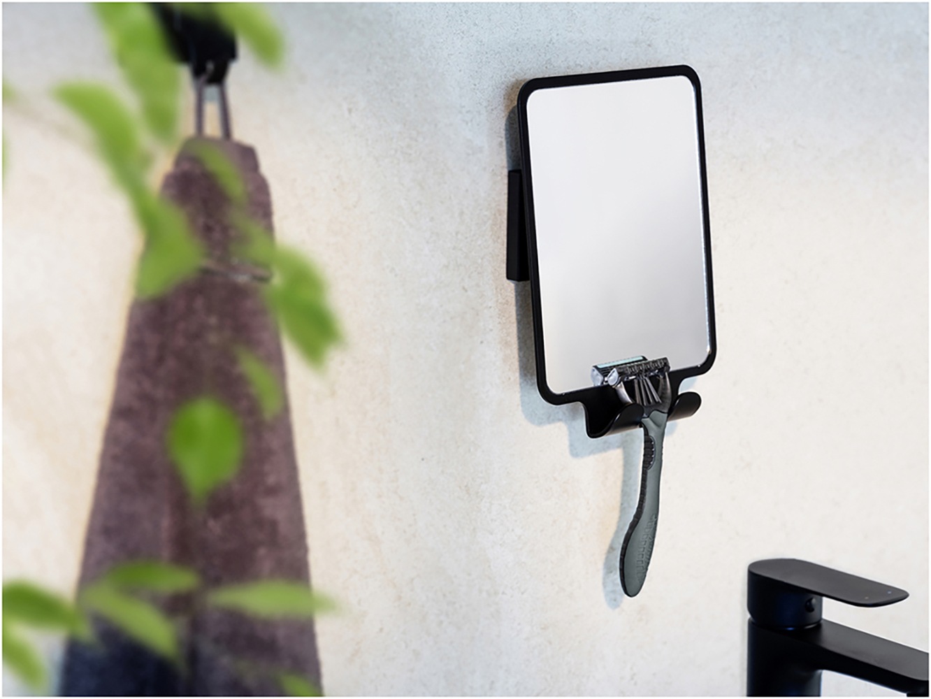 WENKO Wandspiegel »Vacuum-Loc® Modell Quadro«, Antibeschlagspiegel fürs Bad günstig online kaufen