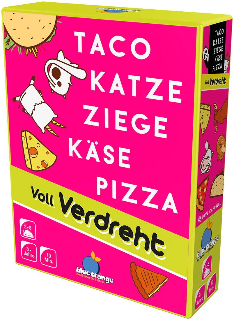 Asmodee Spiel »Taco Katze Ziege Käse Pizza: Voll Verdreht«