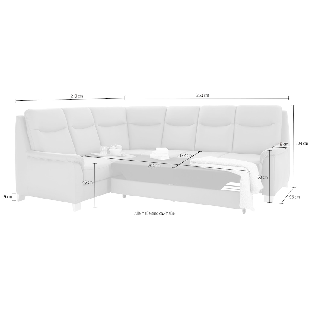 sit&more Ecksofa »Boccaccio«