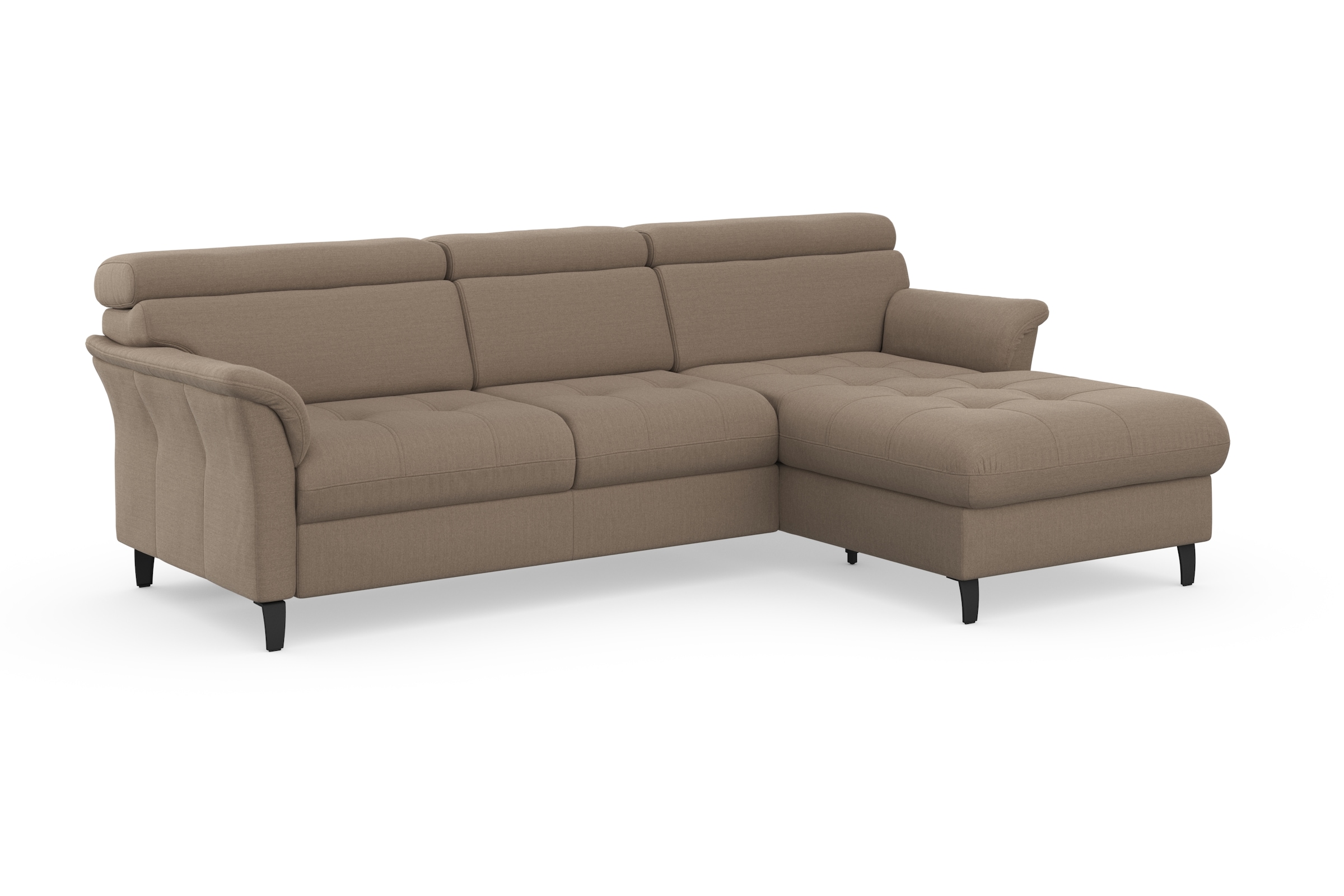 sit&more Ecksofa »Marano L-Form«, inklusive Kopfteilverstellung, wahlweise mit Bettfunktion, Bettkasten