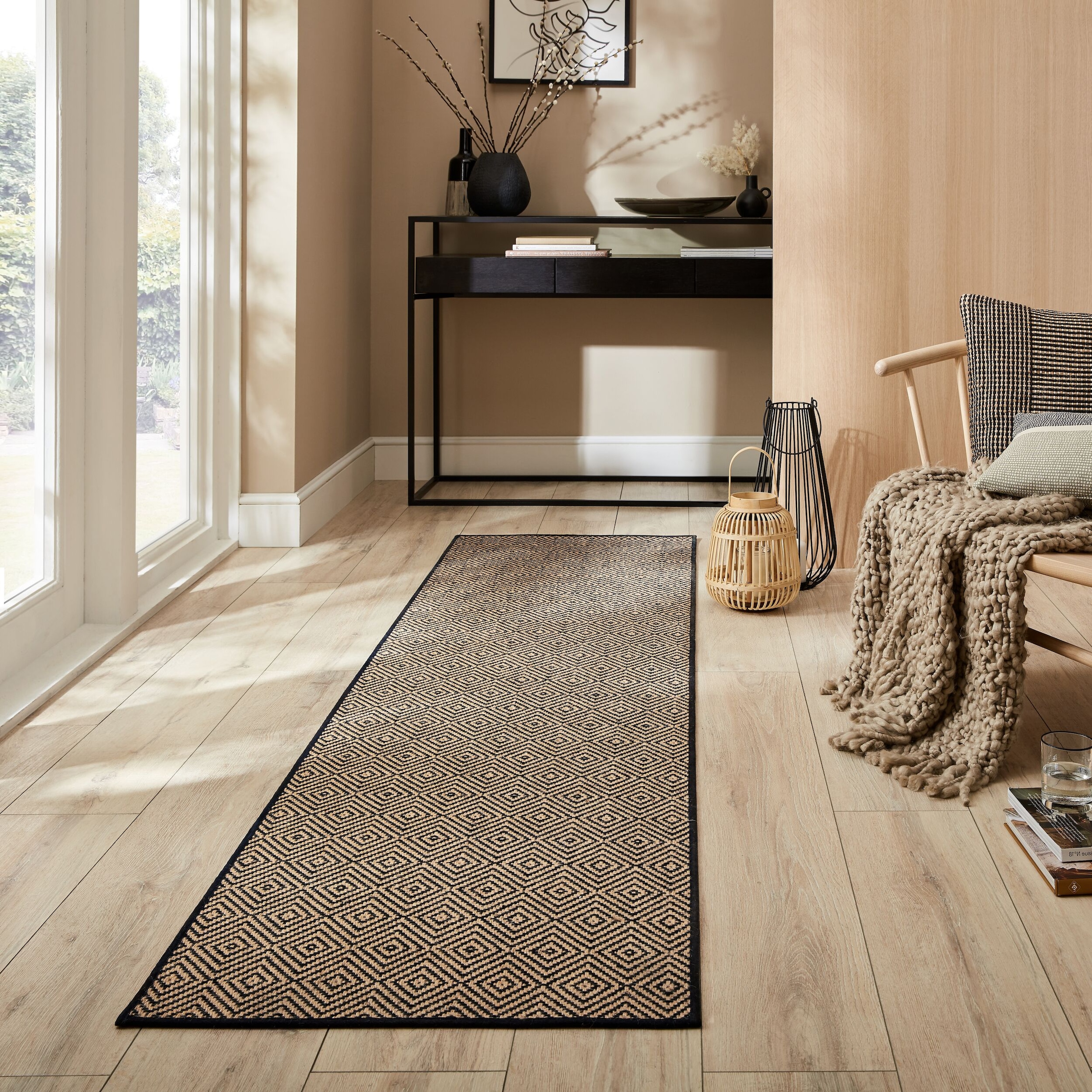 FLAIR RUGS Teppich »Jute Diamond«, rechteckig, 4 mm Höhe, Jute Teppich günstig online kaufen