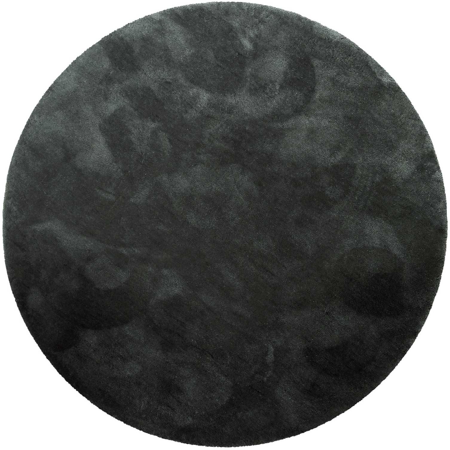Homie Living Teppich »Pisa«, rund, 25 mm Höhe, Hochflor, Microfaser, uni, w günstig online kaufen