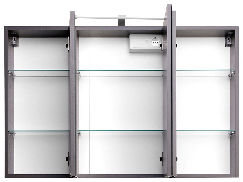 welltime Badmöbel-Set »Florida«, (2 St.), Waschplatz Breite 100 cm und Spiegelschrank