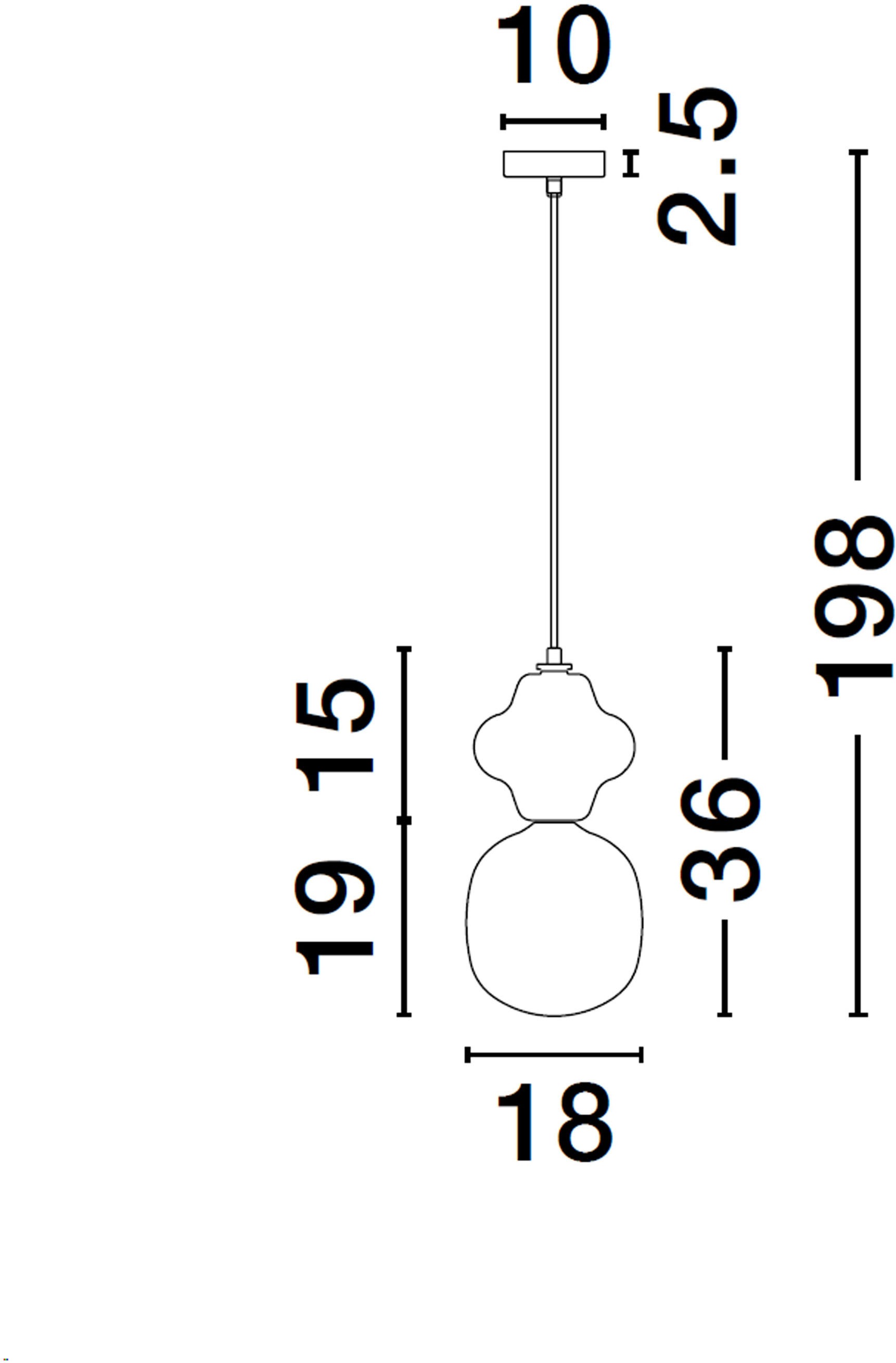 Nova Luce Pendelleuchte »CLIO« E14 1 Stk.