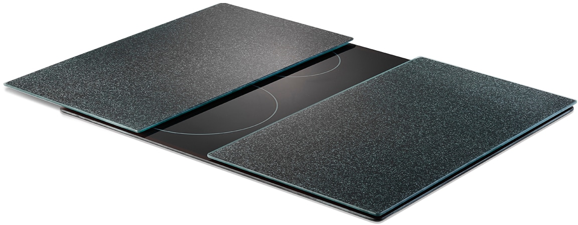 Zeller Present Schneide- und Abdeckplatte »Granit«, (Set, 2 tlg.), mit 6 Elastikfüßen pro Platte