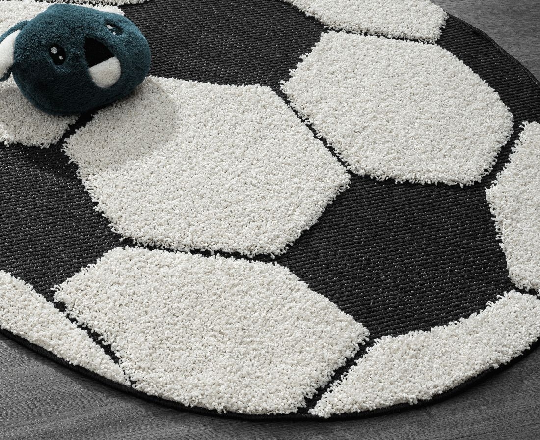 the carpet Teppich »Lou«, rund, 20 mm Höhe, Kinderzimmer Teppich strapazierfähig und pflegleicht