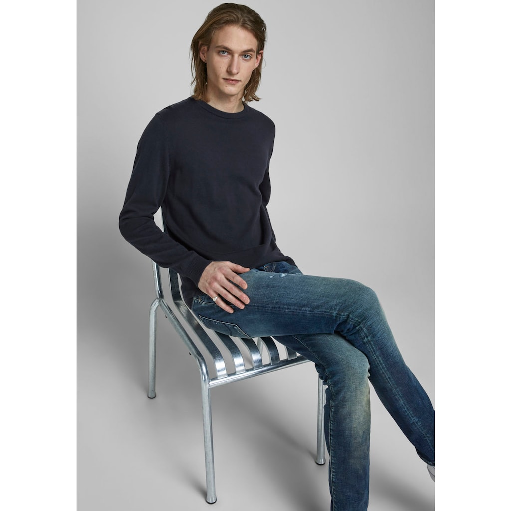 Jack & Jones Rundhalspullover »BASIC KNIT CREW NECK«