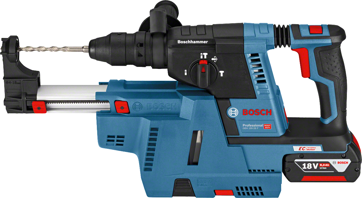 Bosch Professional Akku-Bohrhammer »»GBH 18V-26F««, Inkl. 2x Akkus 5,5Ah und Ladegerät, mit SDS plus, in L-BOXX 238