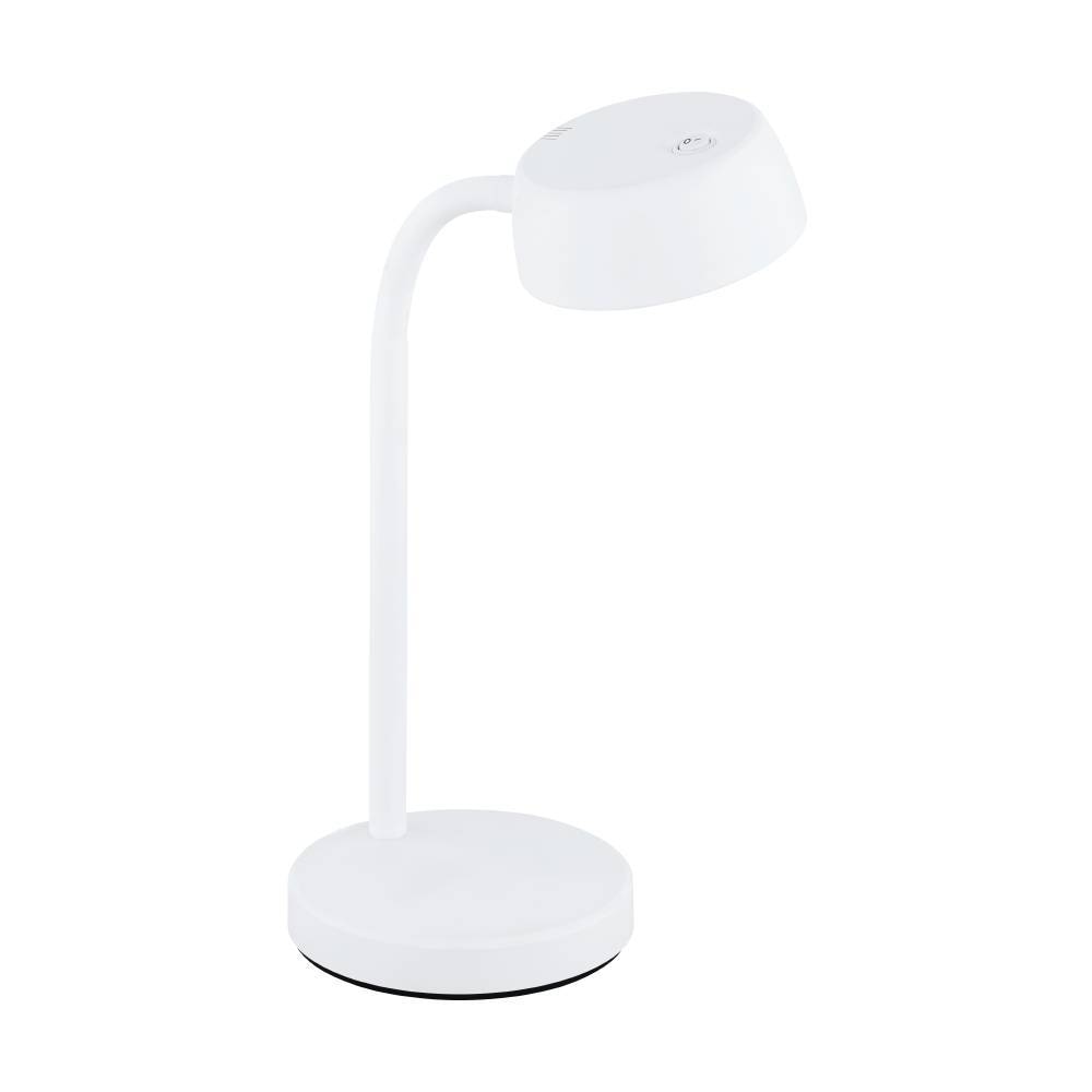 EGLO Tischleuchte »CABALES«, Leuchtmittel LED-Modul | LED fest integriert, Tischleuchte, Nachttischlampe, Kunststoff in Weiß, mit Wipp-Schalter