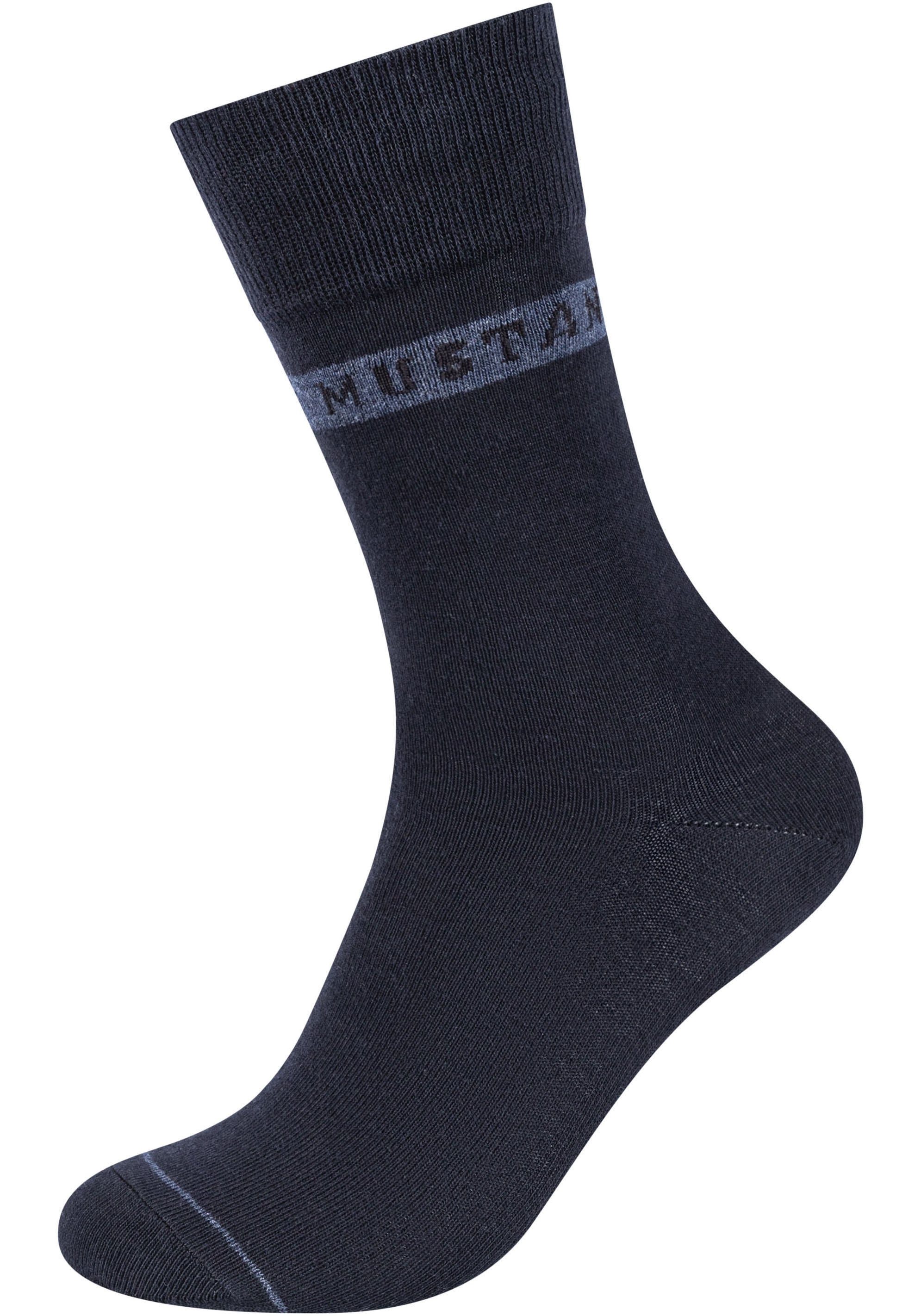 MUSTANG Socken »casual«, (6 Paar), weicher und elastischer Komfortbund