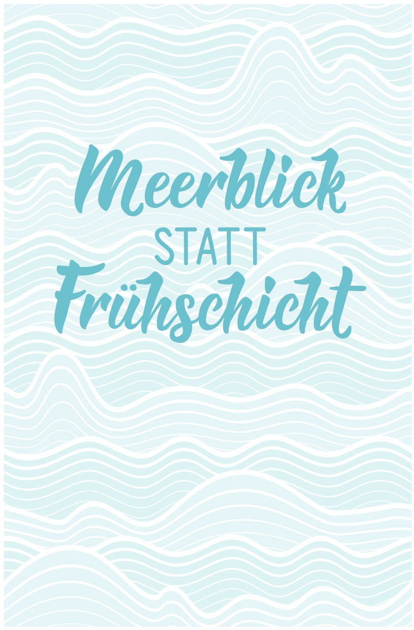 queence Metallbild »Meerblick«, Schriftzüge-Schriftzug, (1 St.), Stahlschilder
