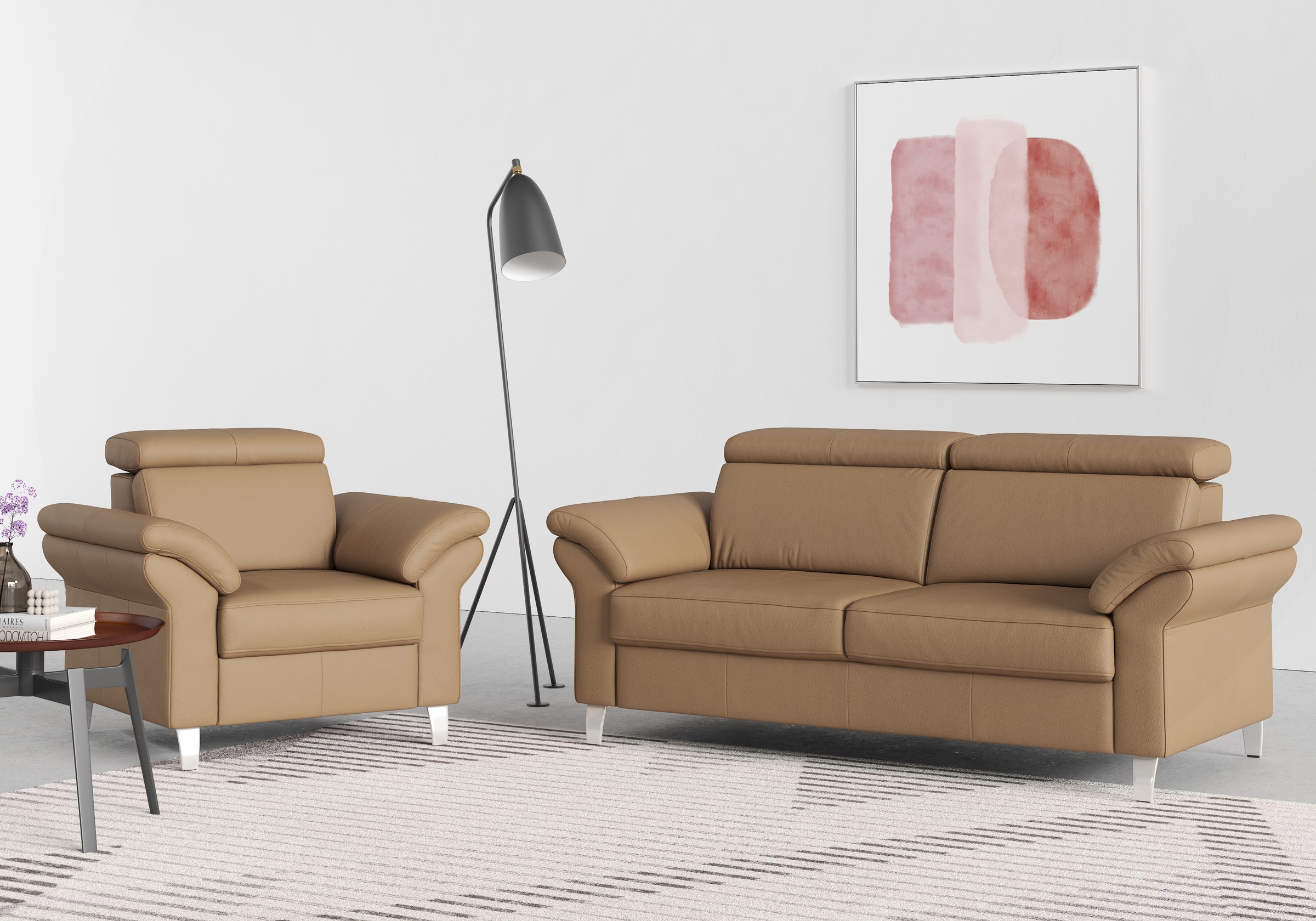 sit&more 2,5-Sitzer »Arngast«, inklusive Federkern und Kopfteilverstellung