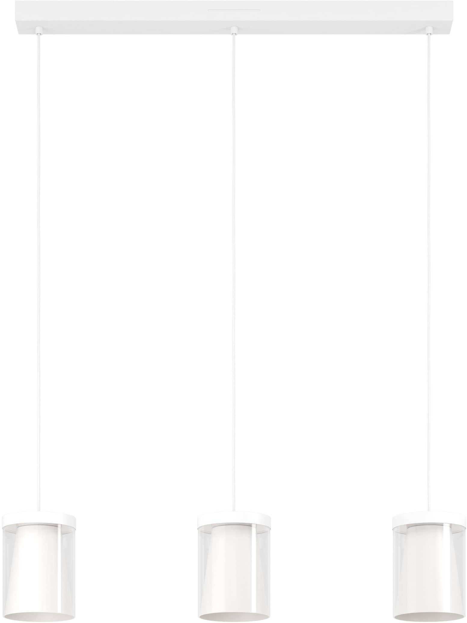 EGLO Hängeleuchte »CHIUSELLO-Z Pendellampe - Stahl - LED - 3X3,7W - IP20« LED-Modul 1 Stk. Kaltweiß | Neutralweiß | Warmweiß Hängelampe, Deckenlampe, Wohnzimmer, Esszimmer, L83 x B13 x H110 cm