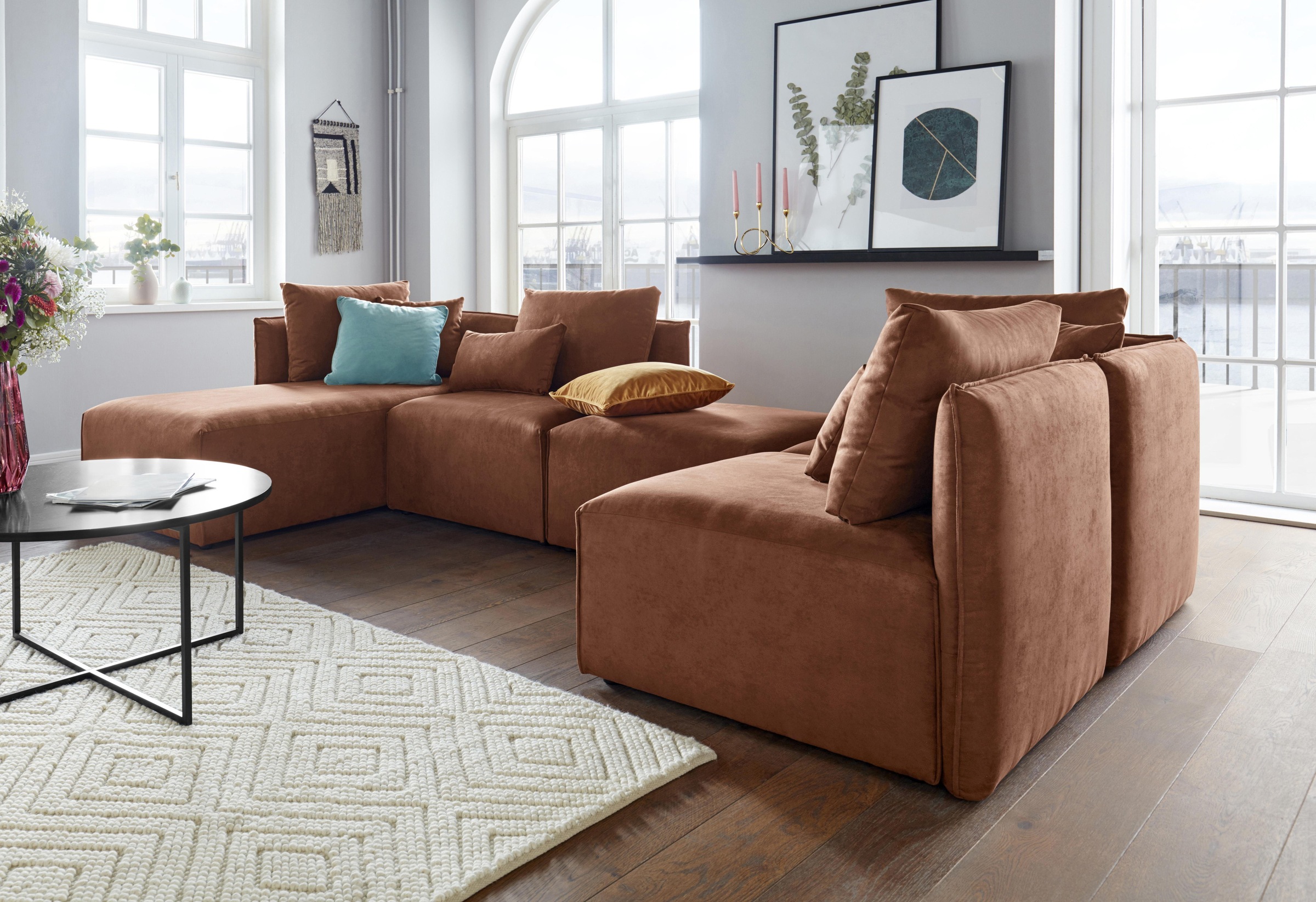 OTTO home Wohnlandschaft »Nöre U-Form« 5 Teile, in vielen Bezugsqualitäten günstig online kaufen