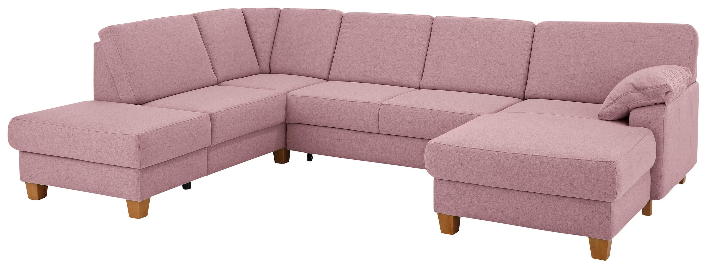 Home affaire Wohnlandschaft »Belfort U-Form« mit Federkern, wahlweise mit B günstig online kaufen