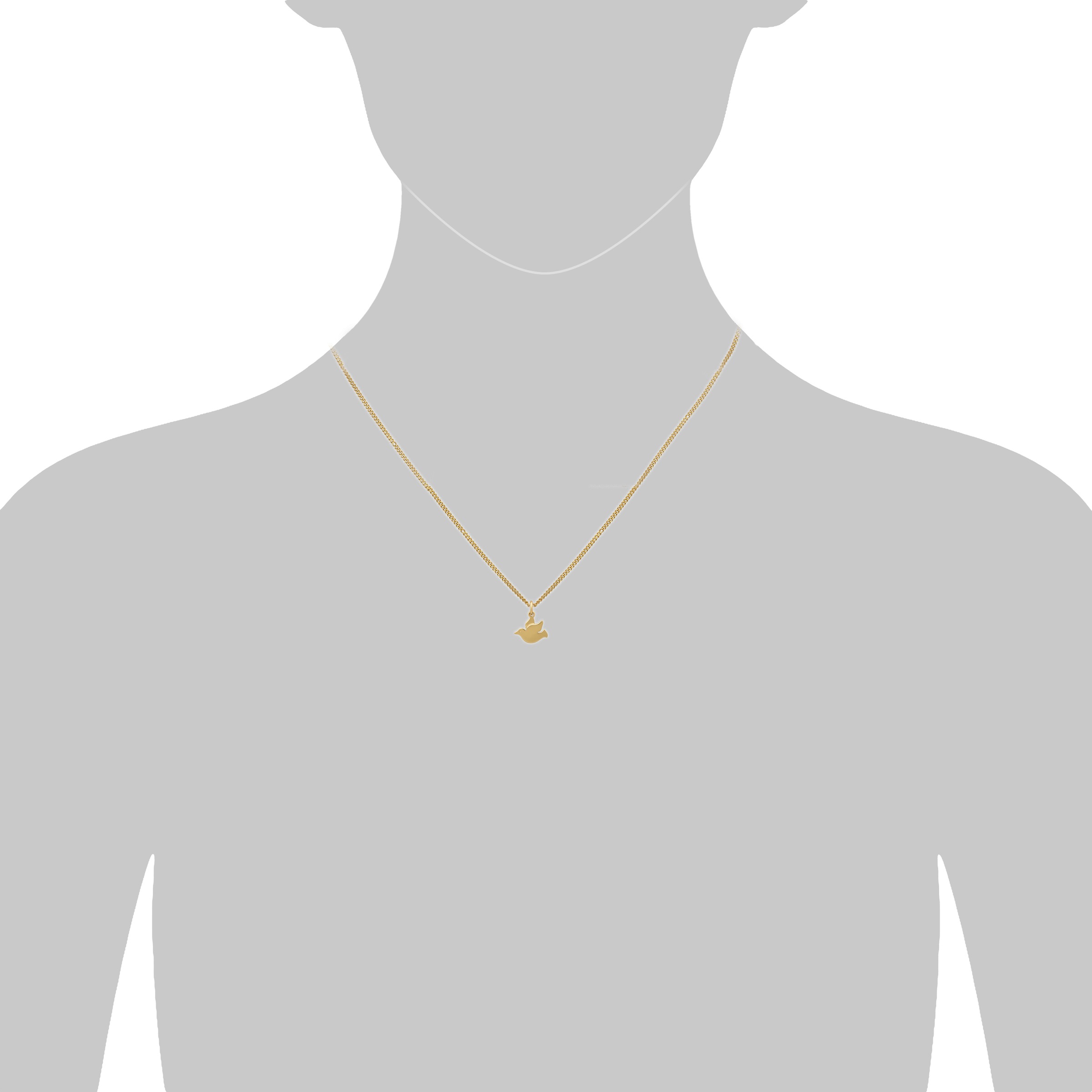 Orolino Kette mit Anhänger »Gold 585 mit Tauben-Motiv 42/45cm lang«