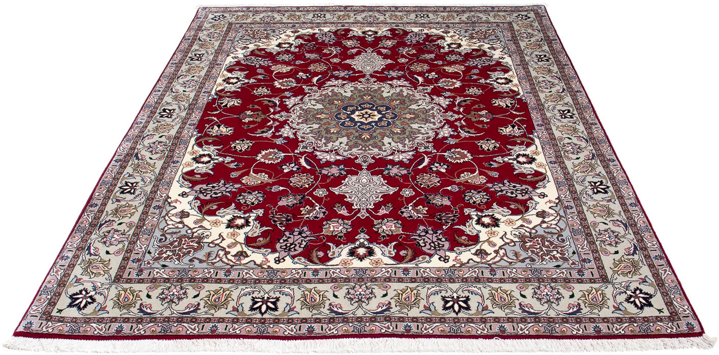 morgenland Orientteppich »Perser - Täbriz - Royal - 202 x 150 cm - dunkelro günstig online kaufen