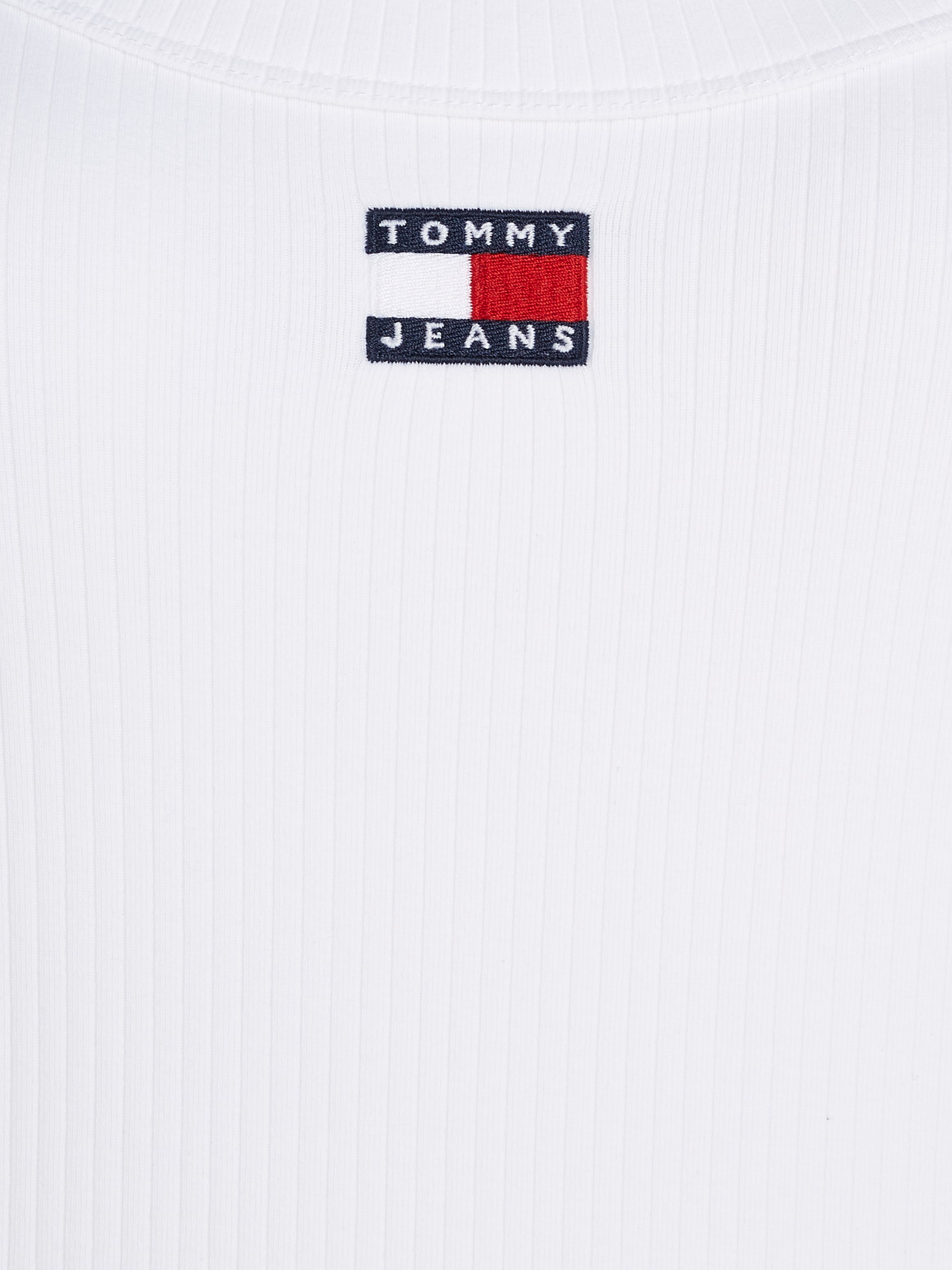 Tommy Jeans Langarmshirt »TJW SLIM BADGE RIB TEE LS«, mit Logostickerei  kaufen | Rundhalsshirts