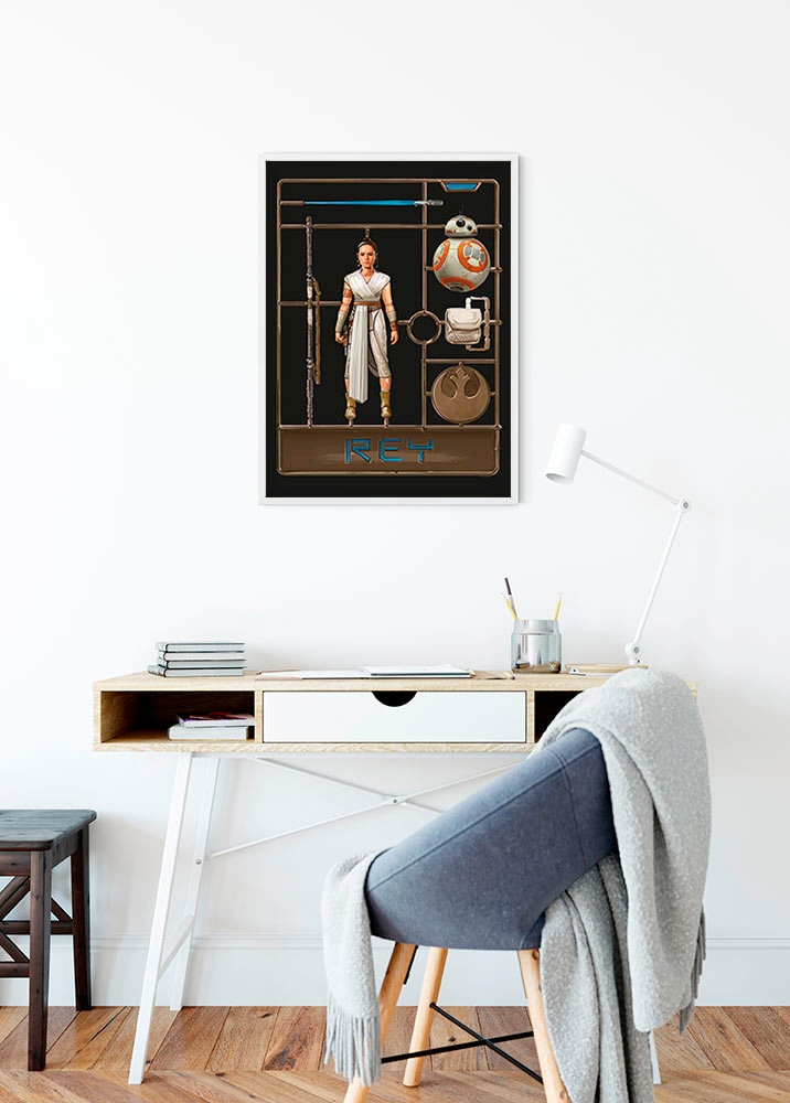 Komar Bild »Star Wars Toy Rey« Star Wars 1 Stk. tlg. Wandbild zur Dekoration im Kinderzimmer - ohne Rahmen