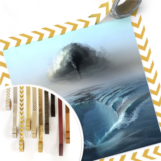 Wall-Art Poster »Ozean Sehnsucht Schiff auf Meer«, Meer, (1 St.), Poster,  Wandbild, Bild, Wandposter auf Rechnung kaufen