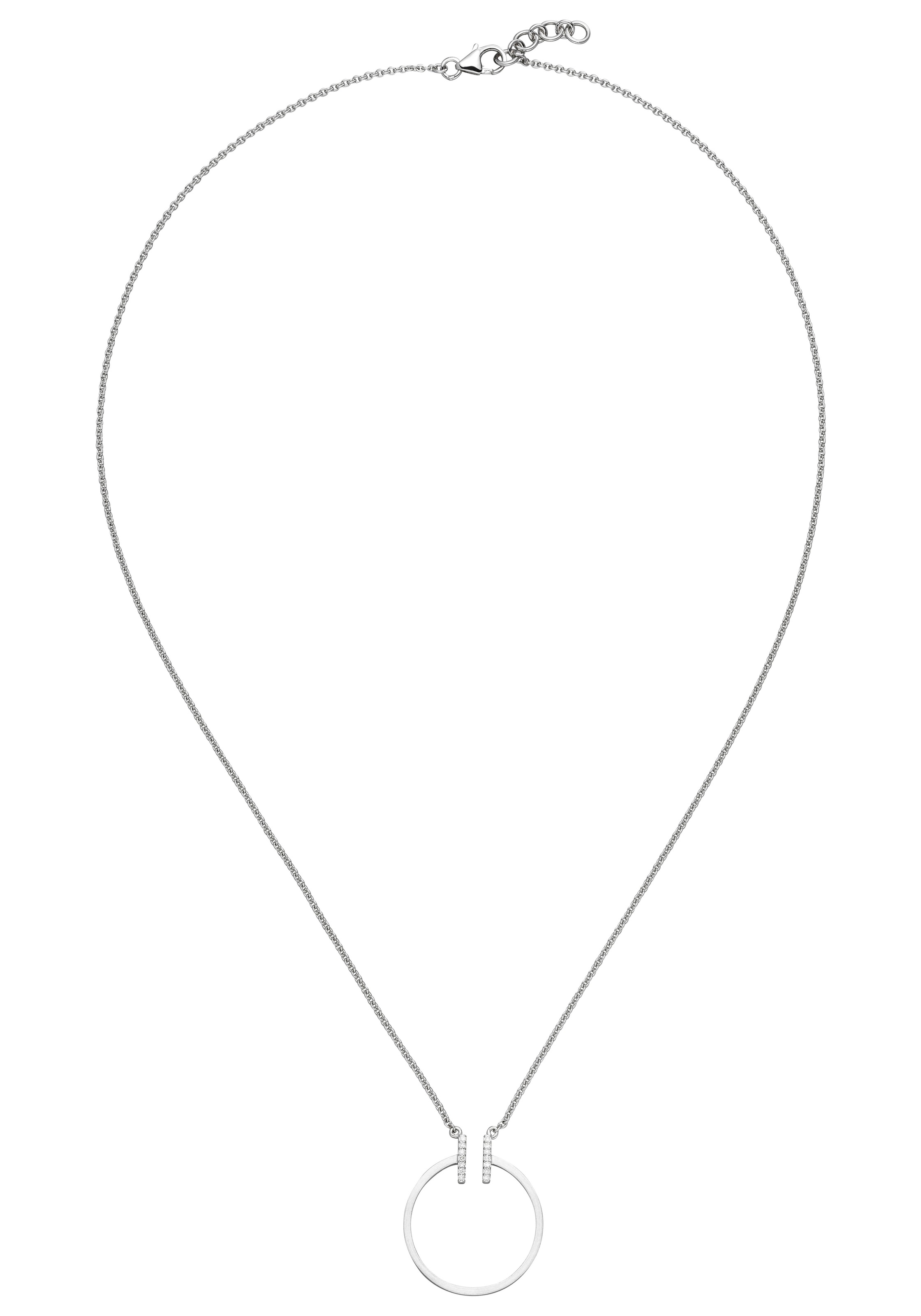 JOBO Kette mit Anhänger, 585 Weißgold mit 14 Diamanten kaufen