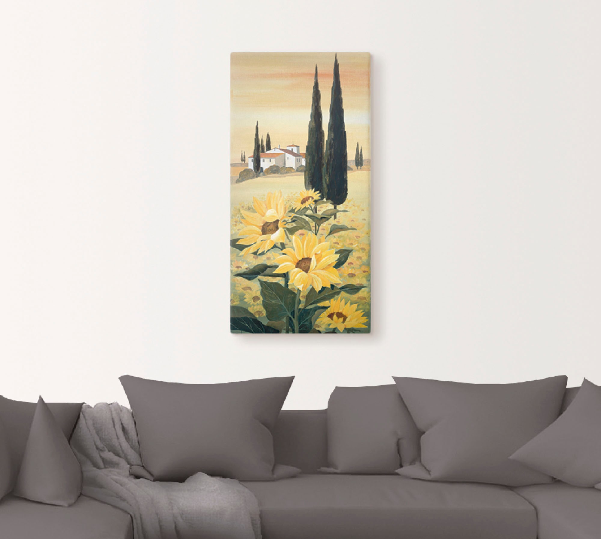 Artland Leinwandbild »Südliche Weite« Blumen 1 Stk. tlg. auf Holzrahmen gespannt