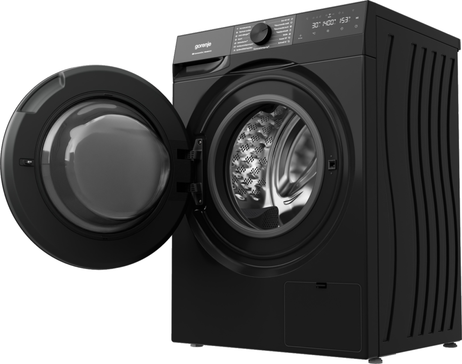 GORENJE Waschmaschine G400 »W53G484A3P1B« 8 kg 1400 U/min 30% besser als Energieklasse A, Trommelreinigungsprogramm