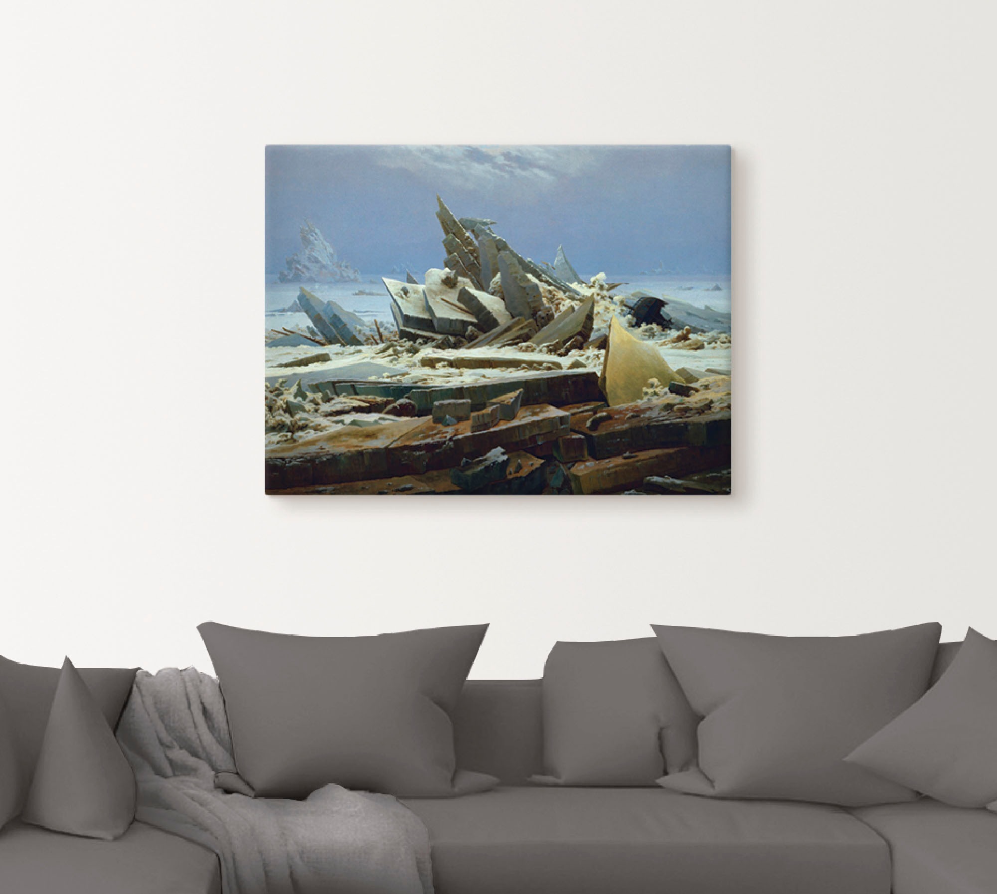 Artland Wandbild »Das Eismeer (Die gescheiterte Hoffnung)«, Gewässer, (1 St.), als Alubild, Leinwandbild, Wandaufkleber oder Poster in versch. Größen