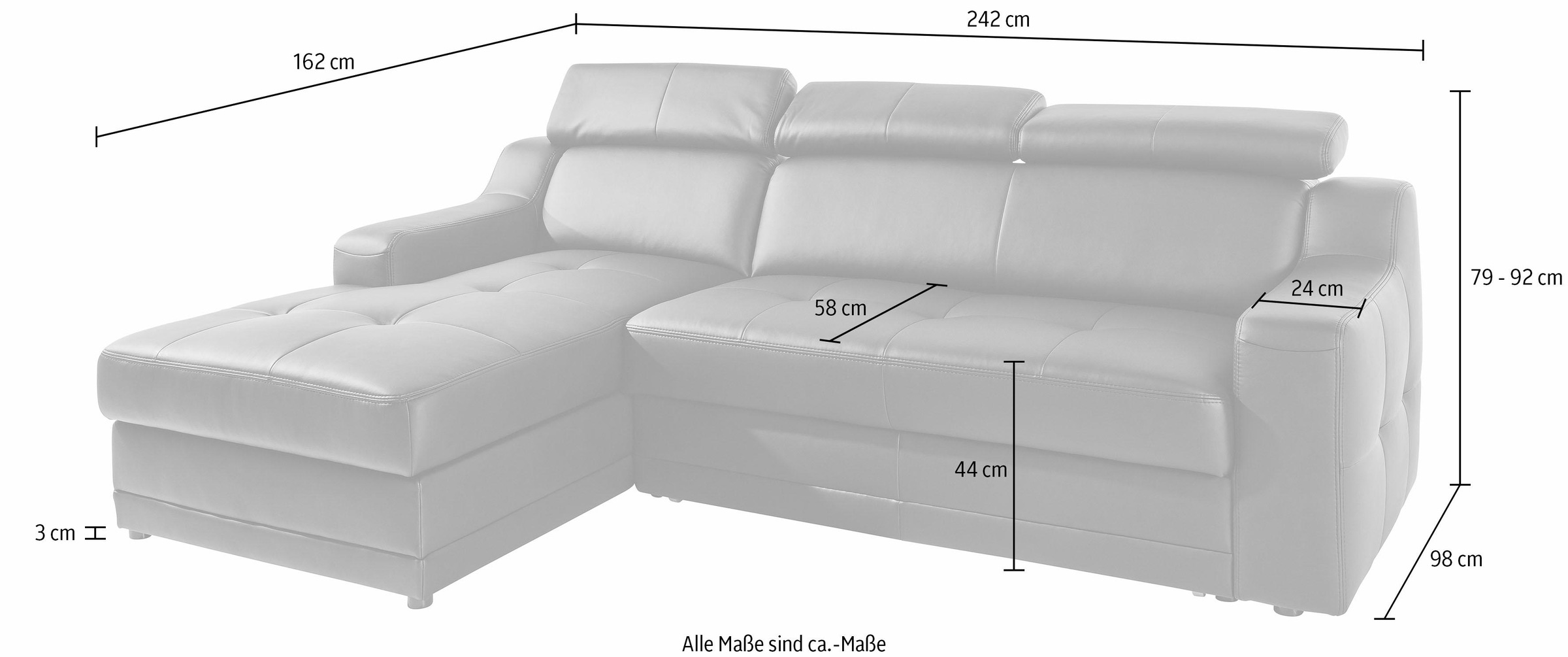 exxpo - sofa fashion Ecksofa »Lotos, bequem und funktionell, Federkern, Bre günstig online kaufen