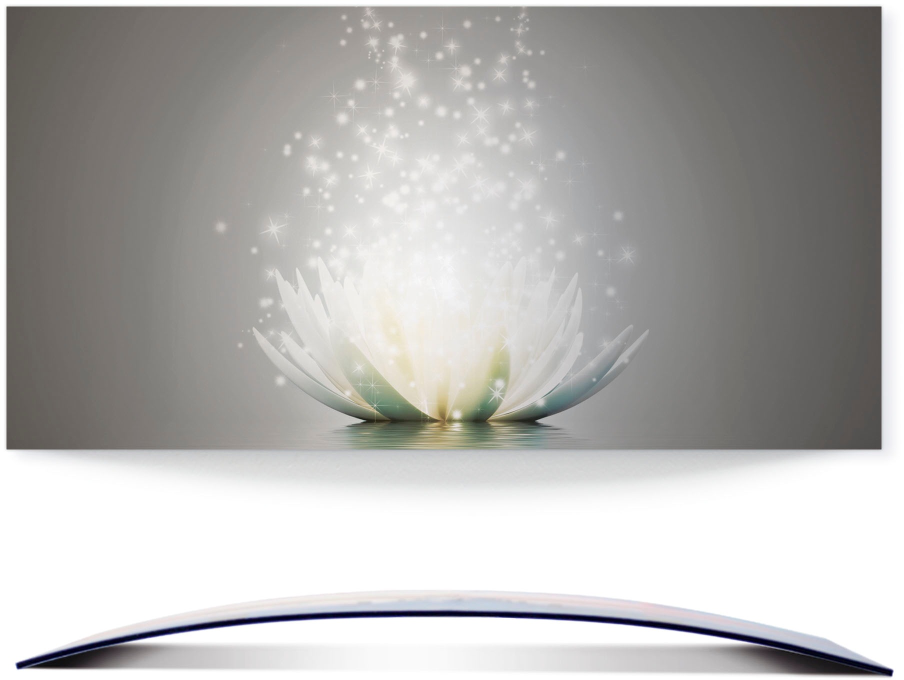 Artland Wandbild »Magie der Lotus-Blume«, Blumen, (1 St.), 3D Optik gebogen günstig online kaufen