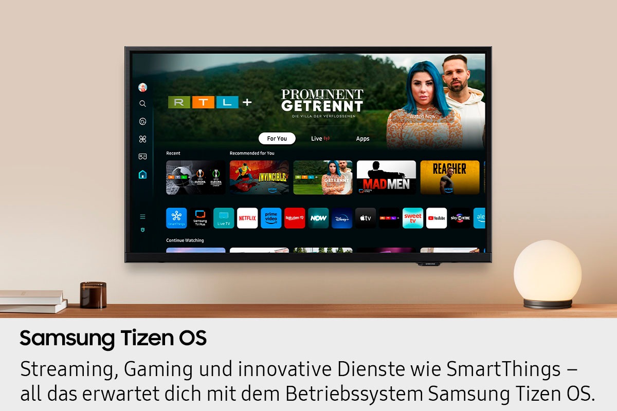 Samsung LED-Fernseher »GU32F6009FU«, Full HD, Smart-TV, HDR, Q-Symphony, Dolby Surround Sound, Triple Tuner, Smart-Hub