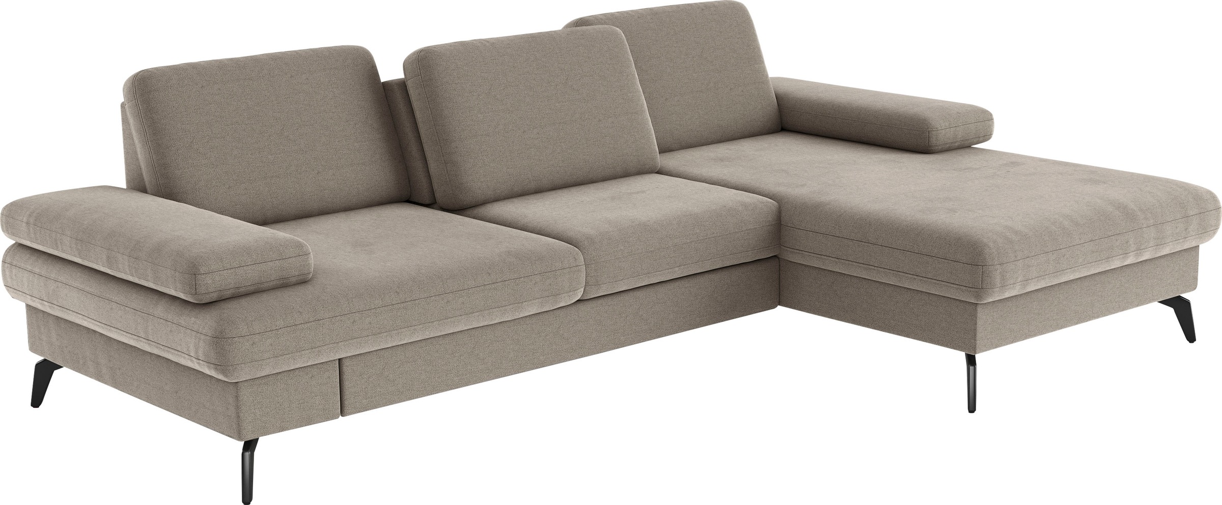 sit&more Ecksofa »Morris L-Form, inkl. Sitztiefenverstellung«, wahlweise mit Armteilverstellung, Bettfunktion & Bettkasten
