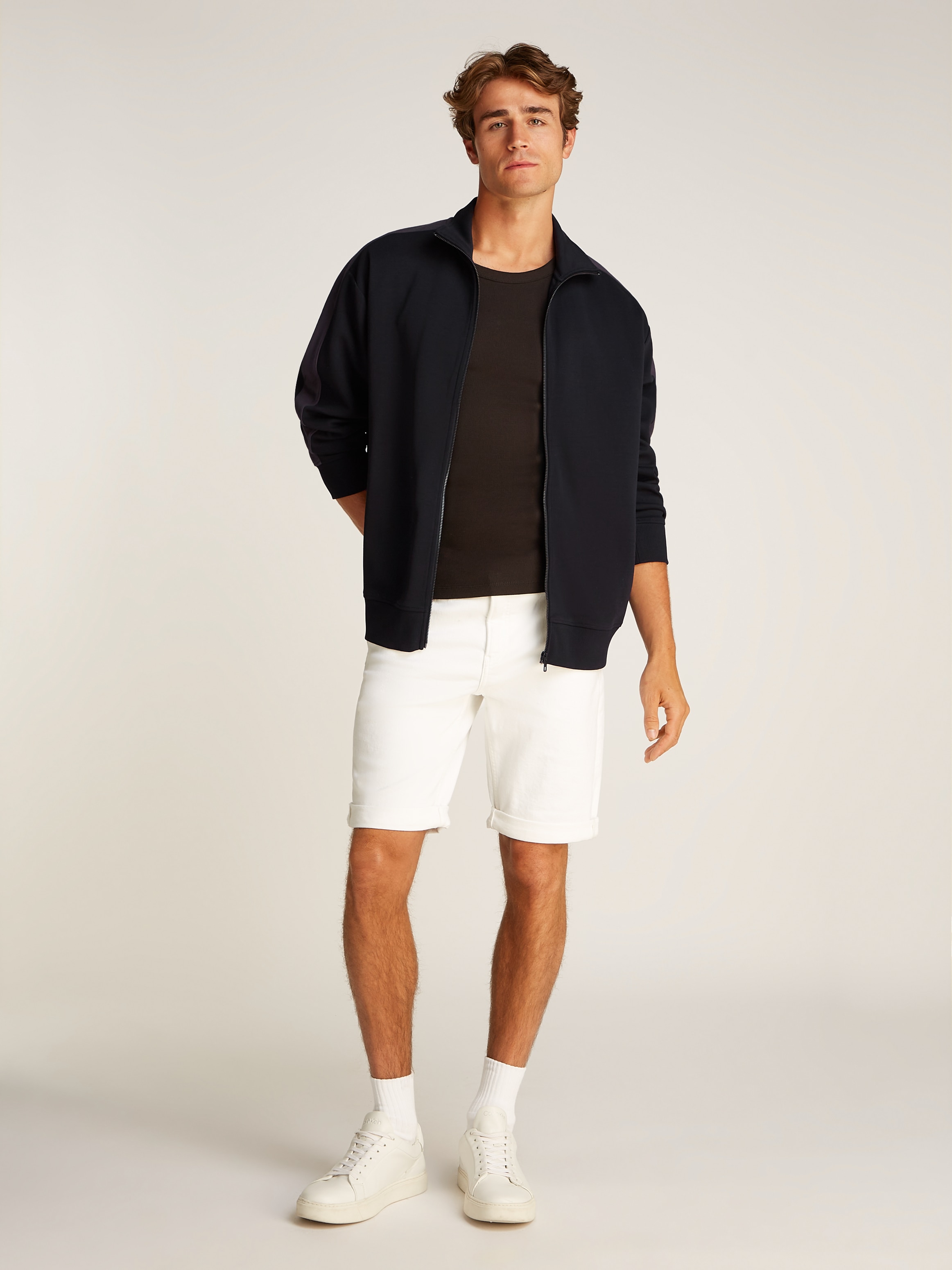 Calvin Klein Jeans Sweatjacke »LOGO TAPE ZIP THROUGH«, mit Logobänder