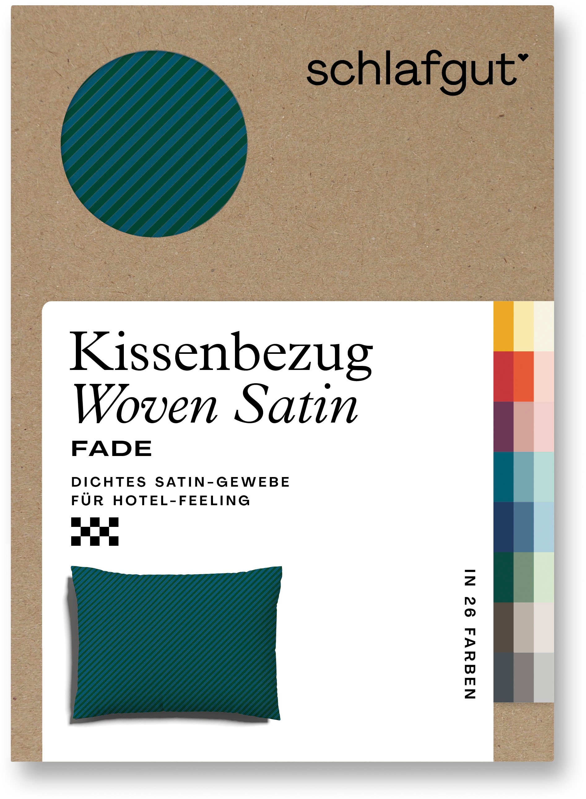 Schlafgut Kissenbezug »Woven Satin Fade«, (1 St.), mit Farbverlauf günstig online kaufen