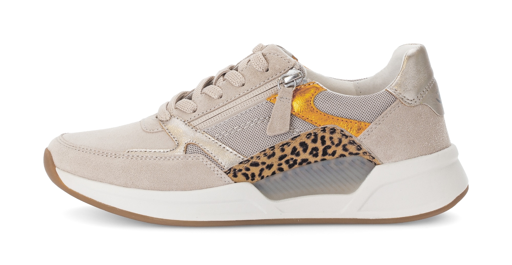 rollingsoft Keilsneaker  , Freizeitschuh, Halbschuh, Schnürschuh mit Kontrastbesätzen, G-Weite