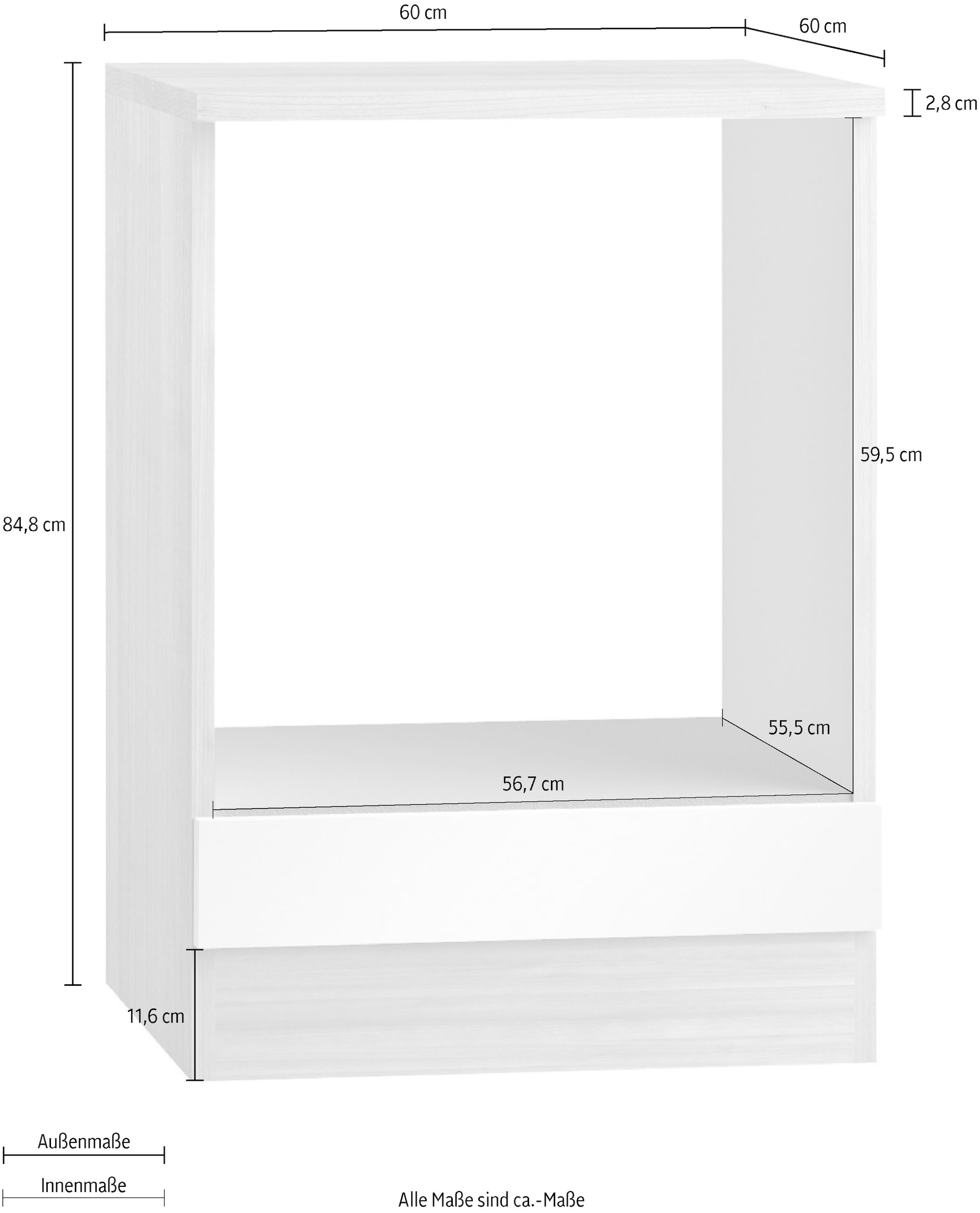 OPTIFIT Herdumbauschrank »Faro«, Breite 60 cm