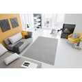 my home Hochflor-Teppich »Bodrum«, rechteckig, 30 mm Höhe, weicher Flor, einfarbig, idealer Teppich für Wohnzimmer, Schlafzimmer, Esszimmer