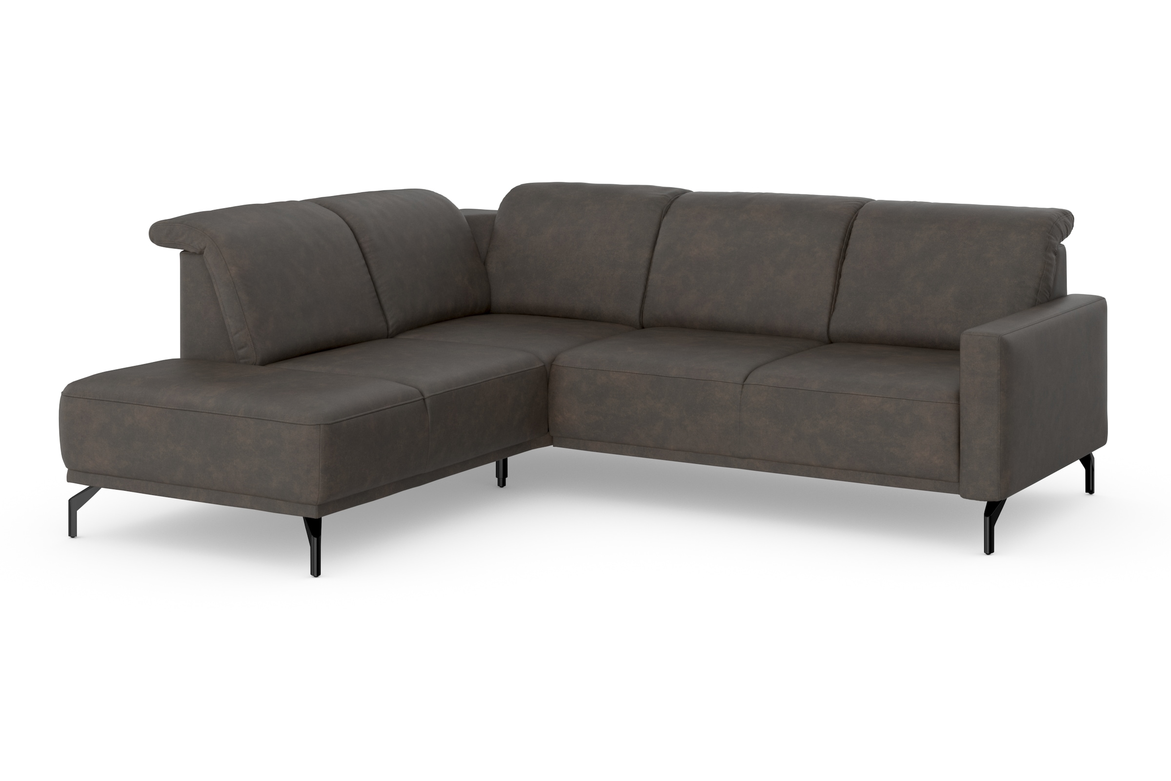 sit&more Ecksofa »Bailando L-Form«, wahlweise mit Kopfteilverstellung und Vorziehsitz, motorisch