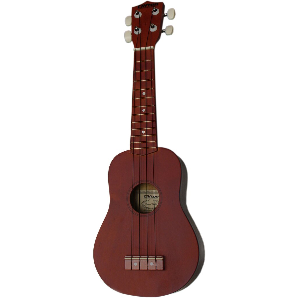 Clifton Ukulele »Sopran Ukulele mit Buch und CD, braun«