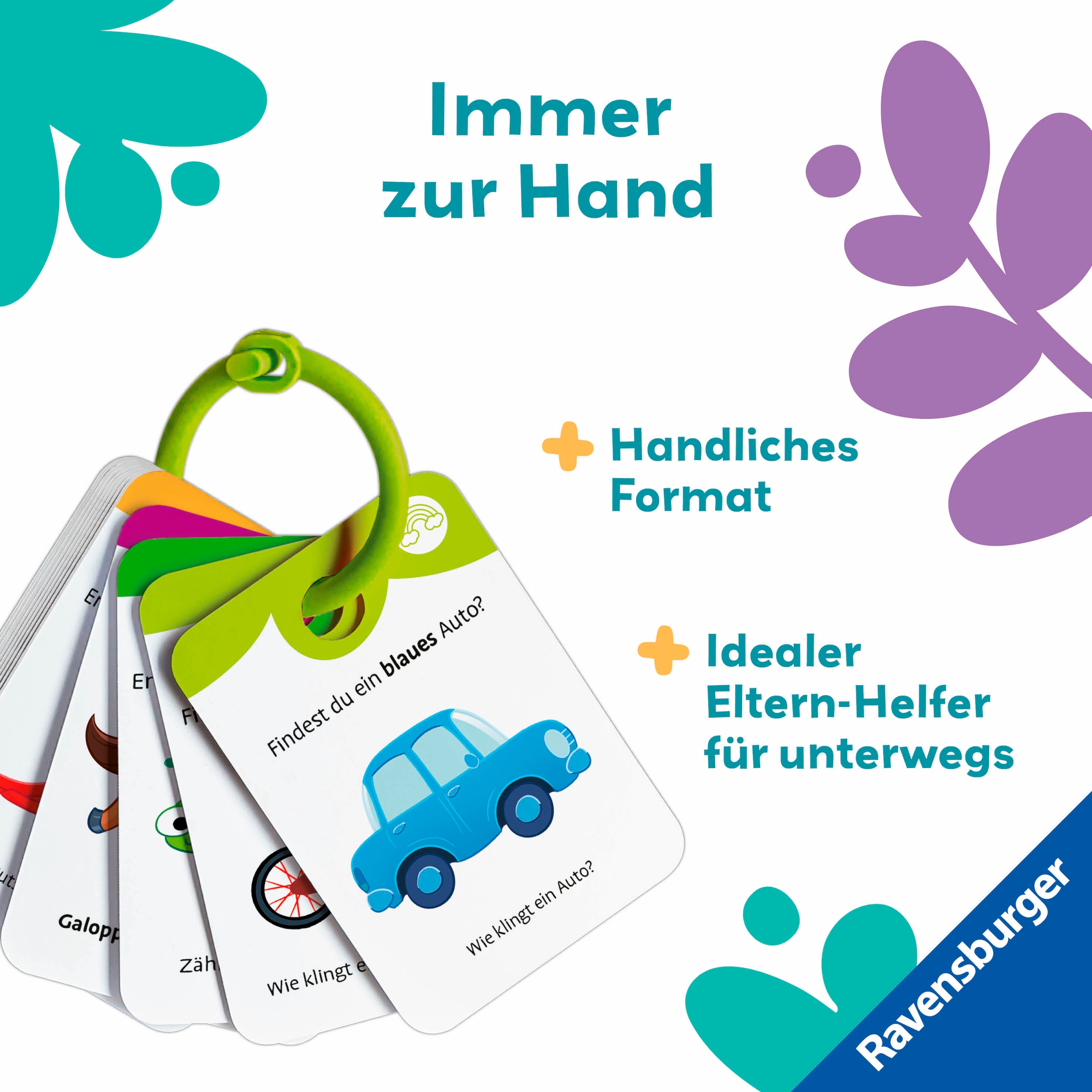 Ravensburger Spiel »Play+ Spiel & Mach mit! Karten: Sachen suchen: unterwegs«