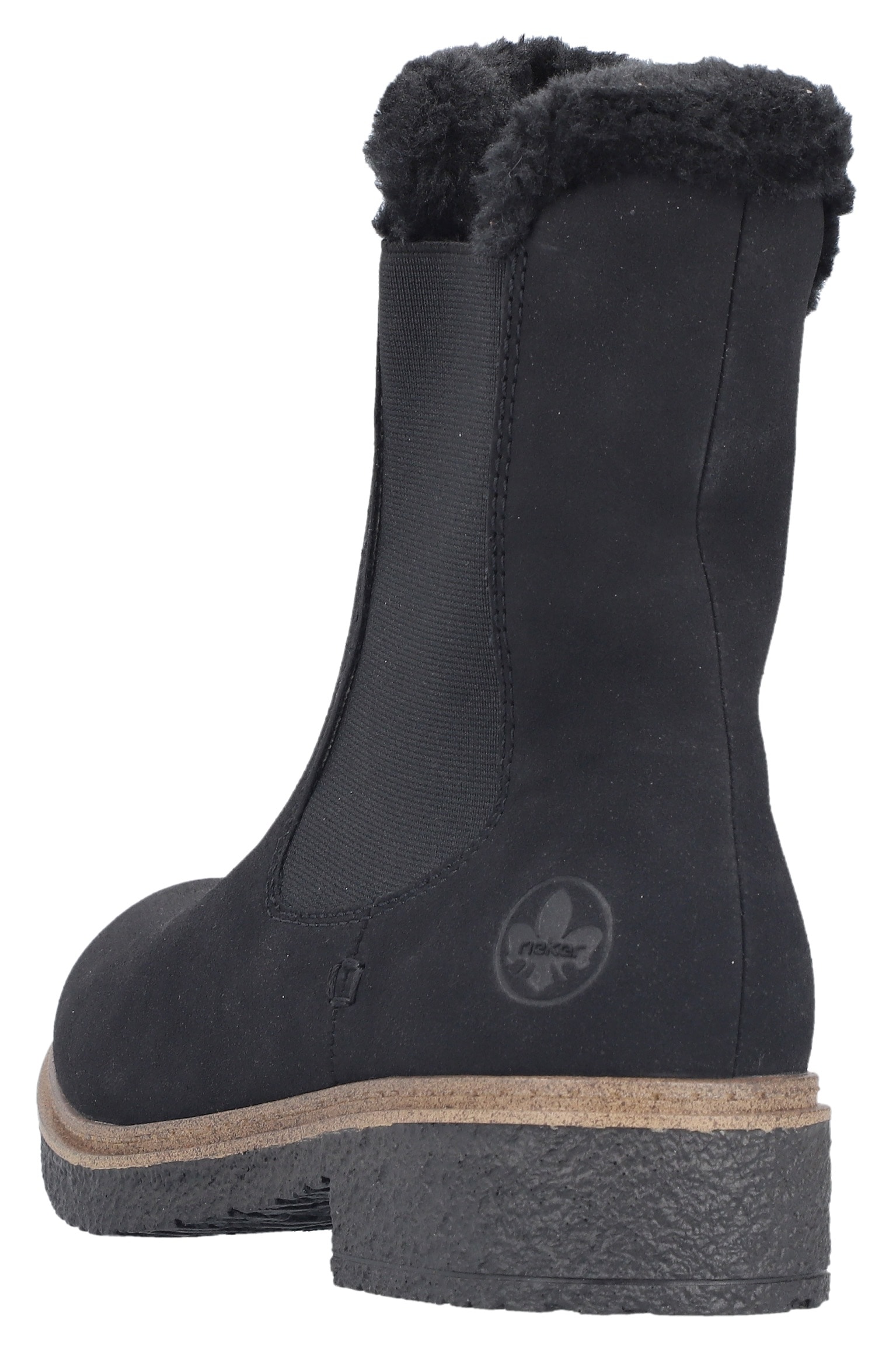 Rieker Winterboots  Chelseaboots, Winterstiefelette, Blockabsatz, mit Innenreißverschluss