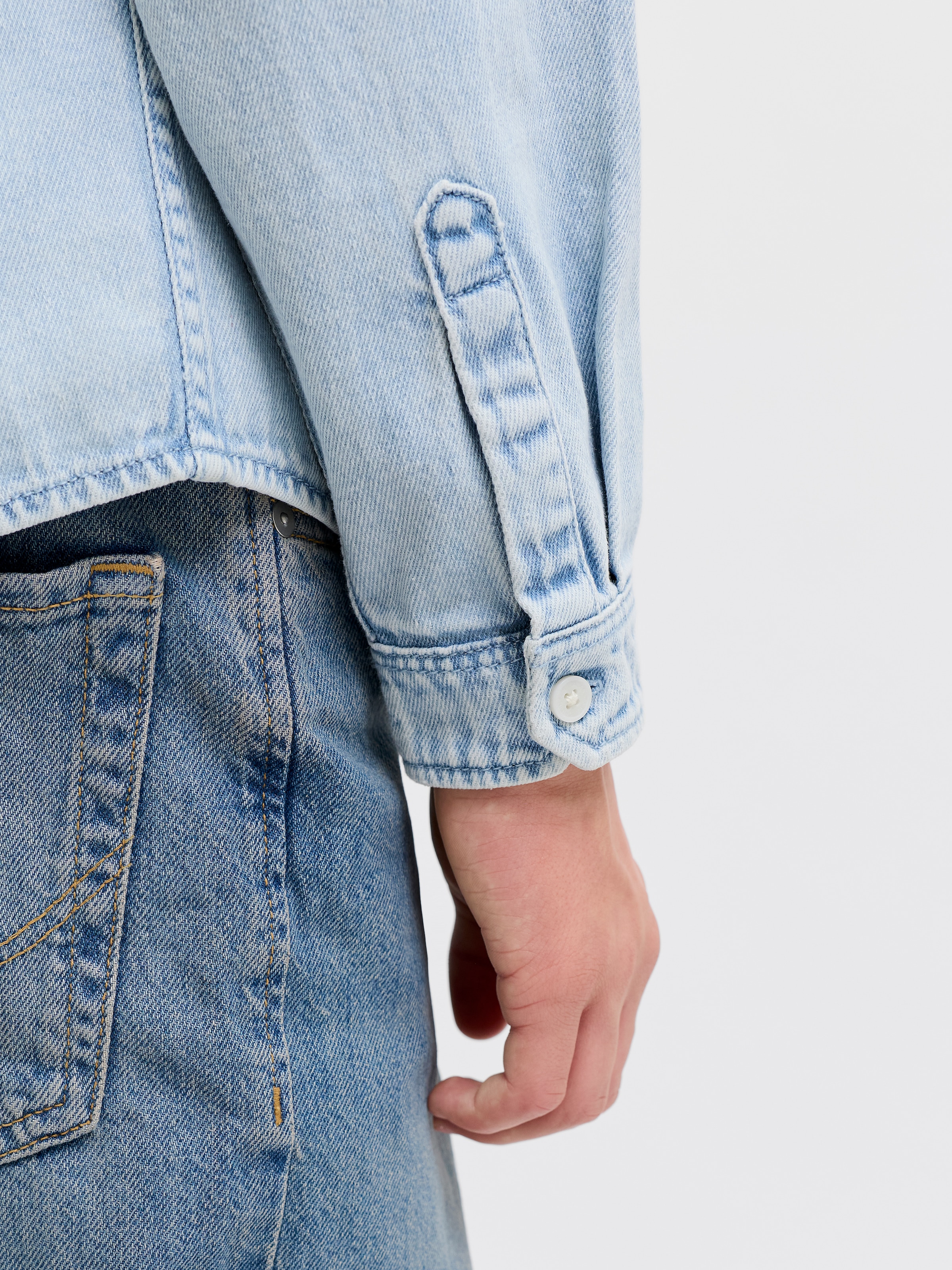 Jack & Jones Junior Langarmhemd »JORNORREBRO DENIM SHIRT LS JNR«