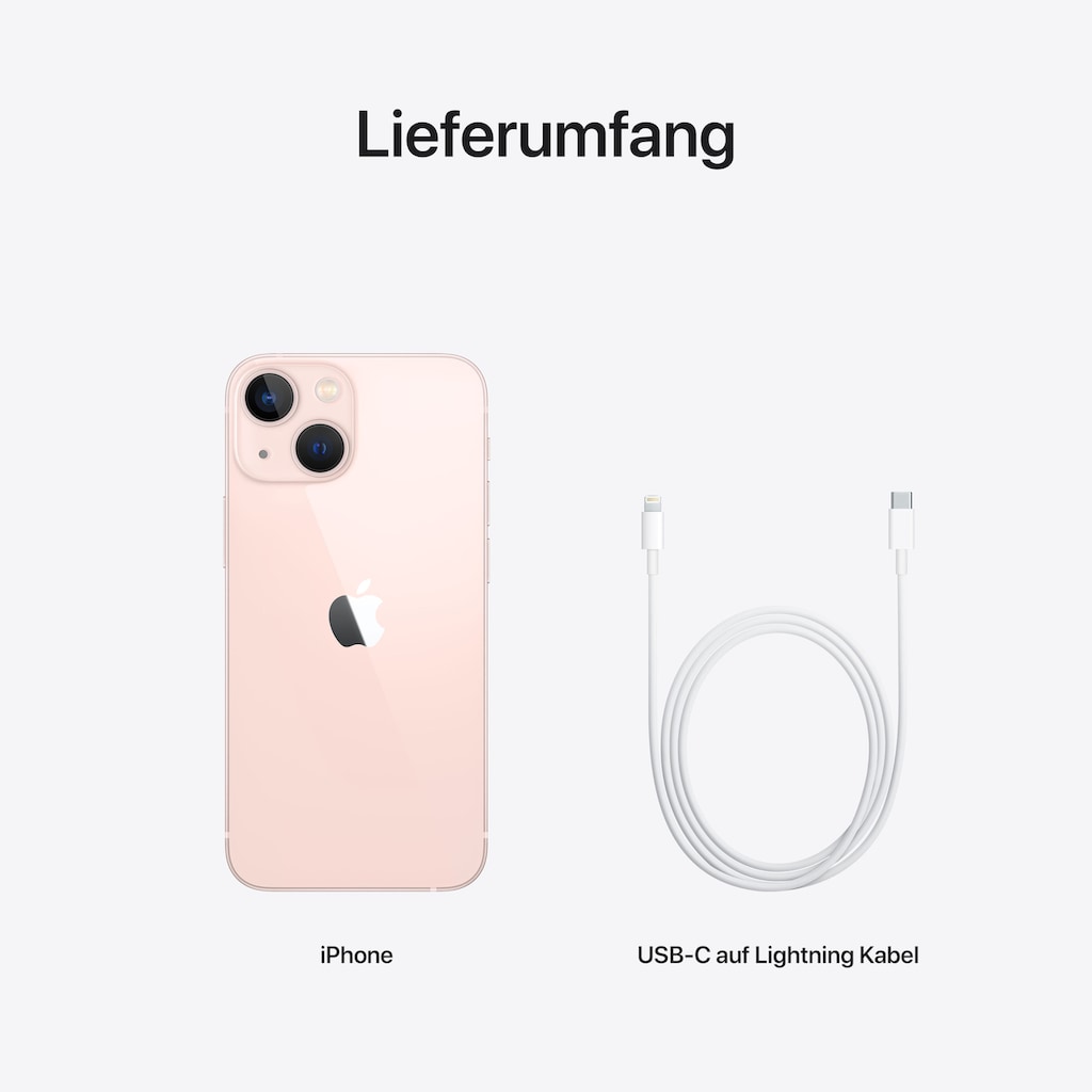 Apple Smartphone »iPhone 13 mini«, Pink, 13,7 cm/5,4 Zoll, 256 GB Speicherplatz, 12 MP Kamera